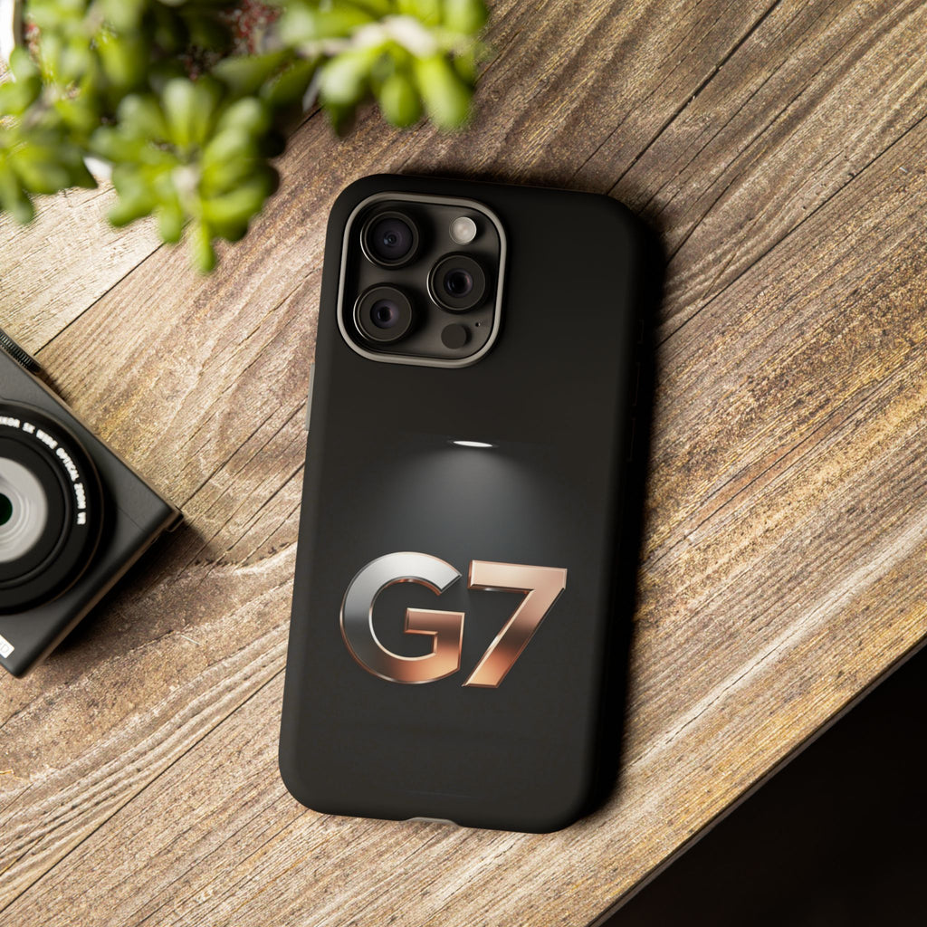 G7 Spotlight Tough Phone Case — Sleek Metallic Logo Protective Cover