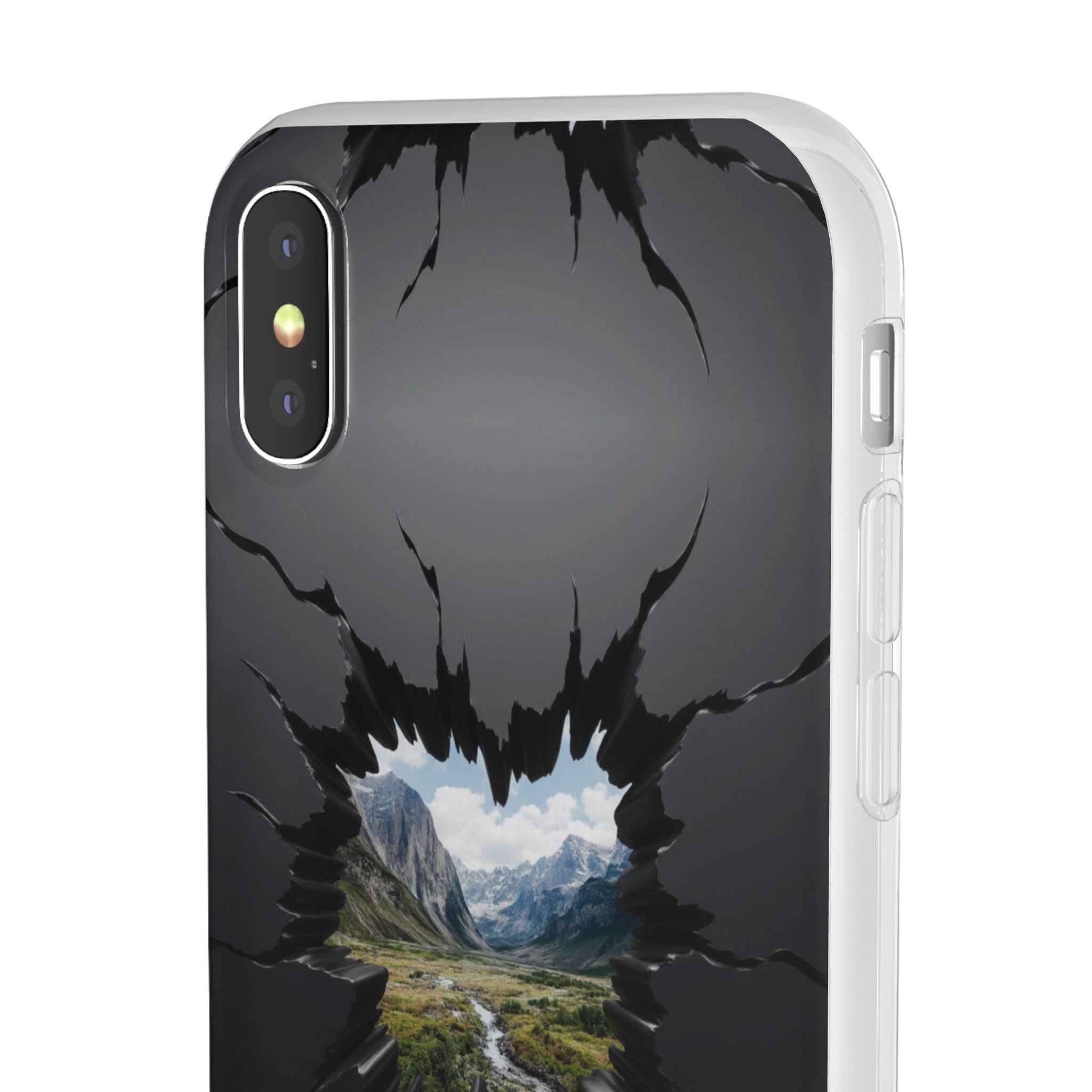 Mystic Mountain Break-Out Window Phone Case - Surreal Art Flexi Case