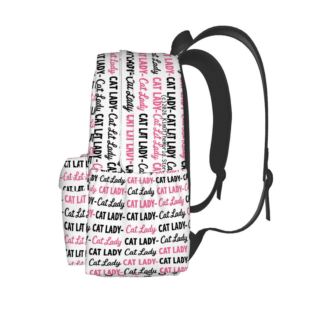 Large Capacity Oxford Backpack with Cloth Side Pockets