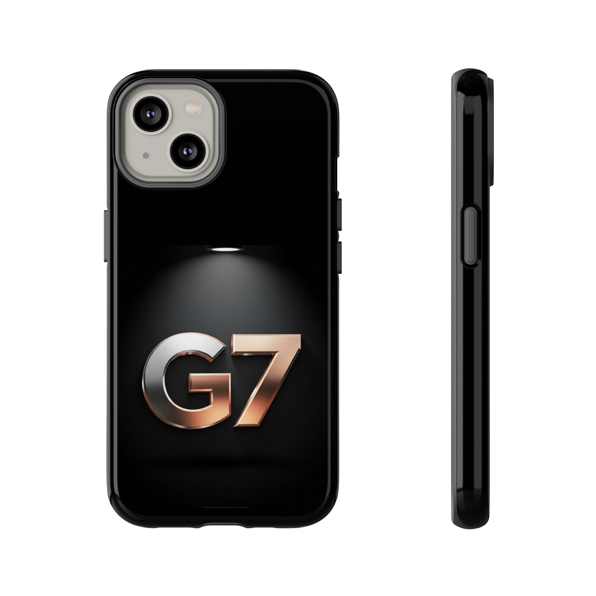 G7 Spotlight Tough Phone Case — Sleek Metallic Logo Protective Cover