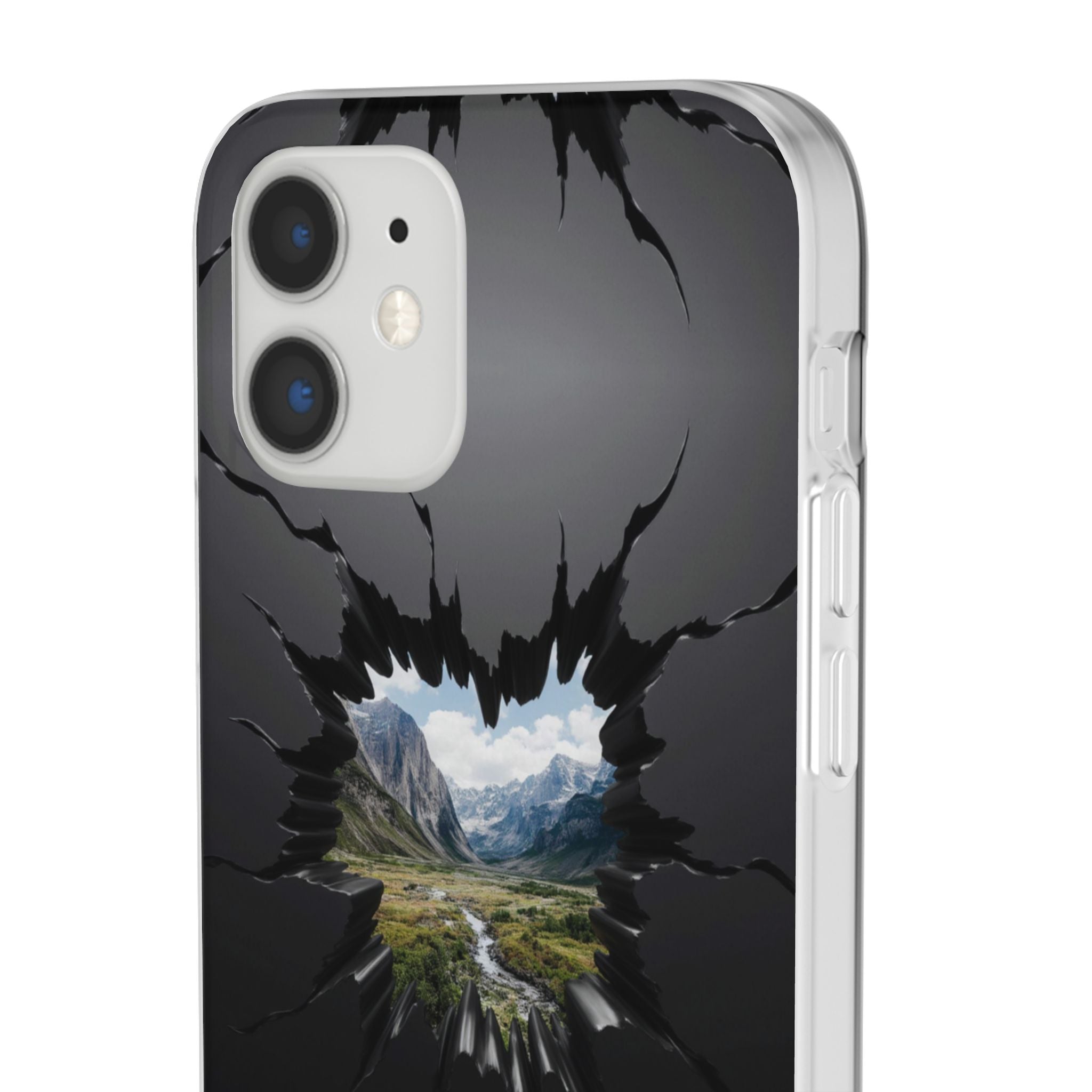 Mystic Mountain Break-Out Window Phone Case - Surreal Art Flexi Case