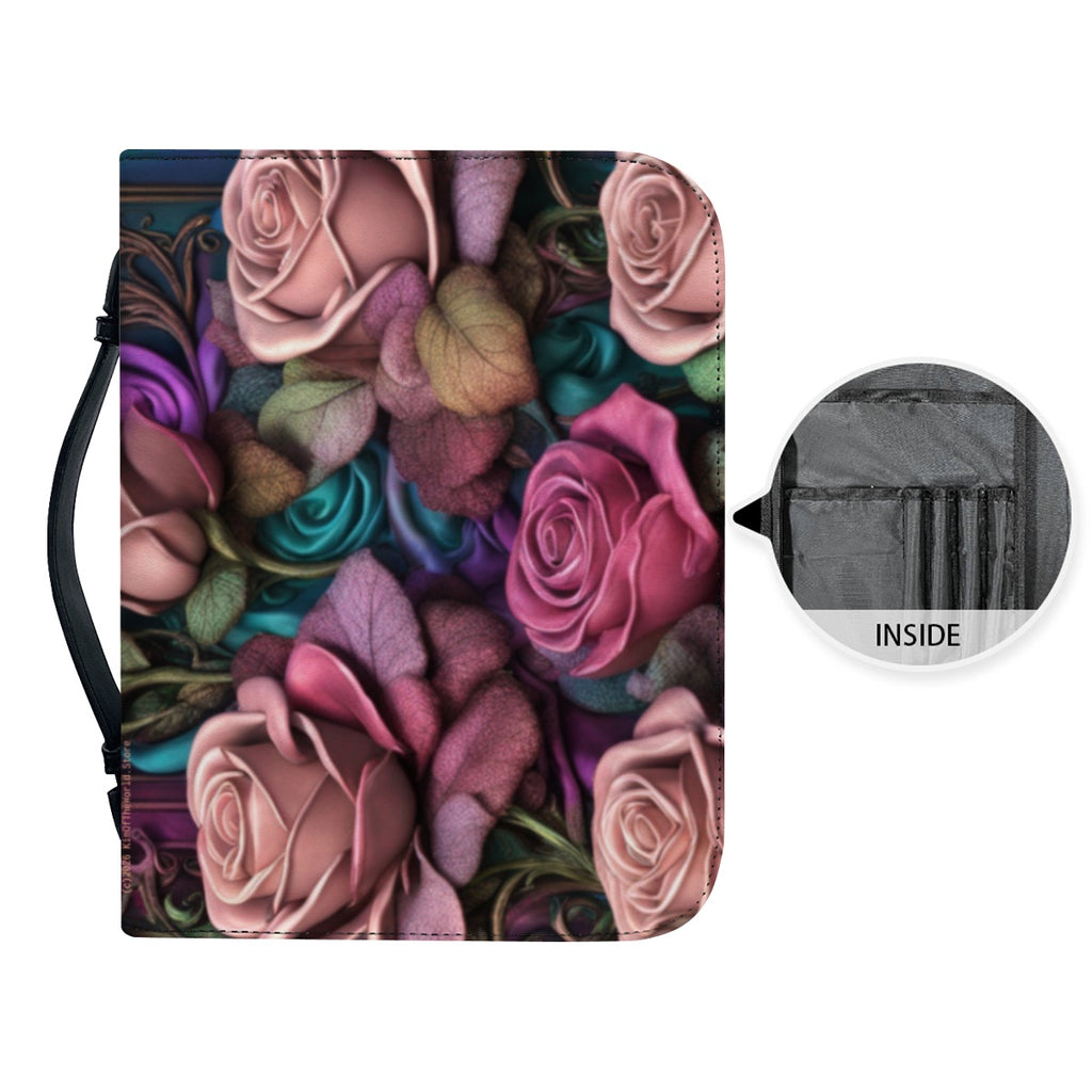 Gothic Rose Leather Bible Cover