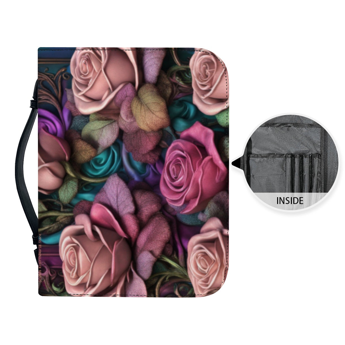 Gothic Rose Leather Bible Cover