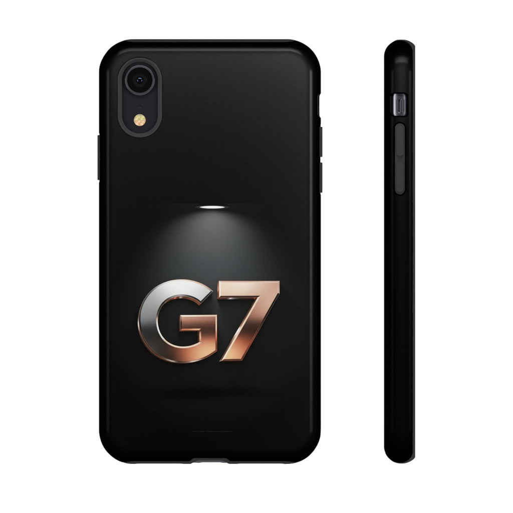 G7 Spotlight Tough Phone Case — Sleek Metallic Logo Protective Cover