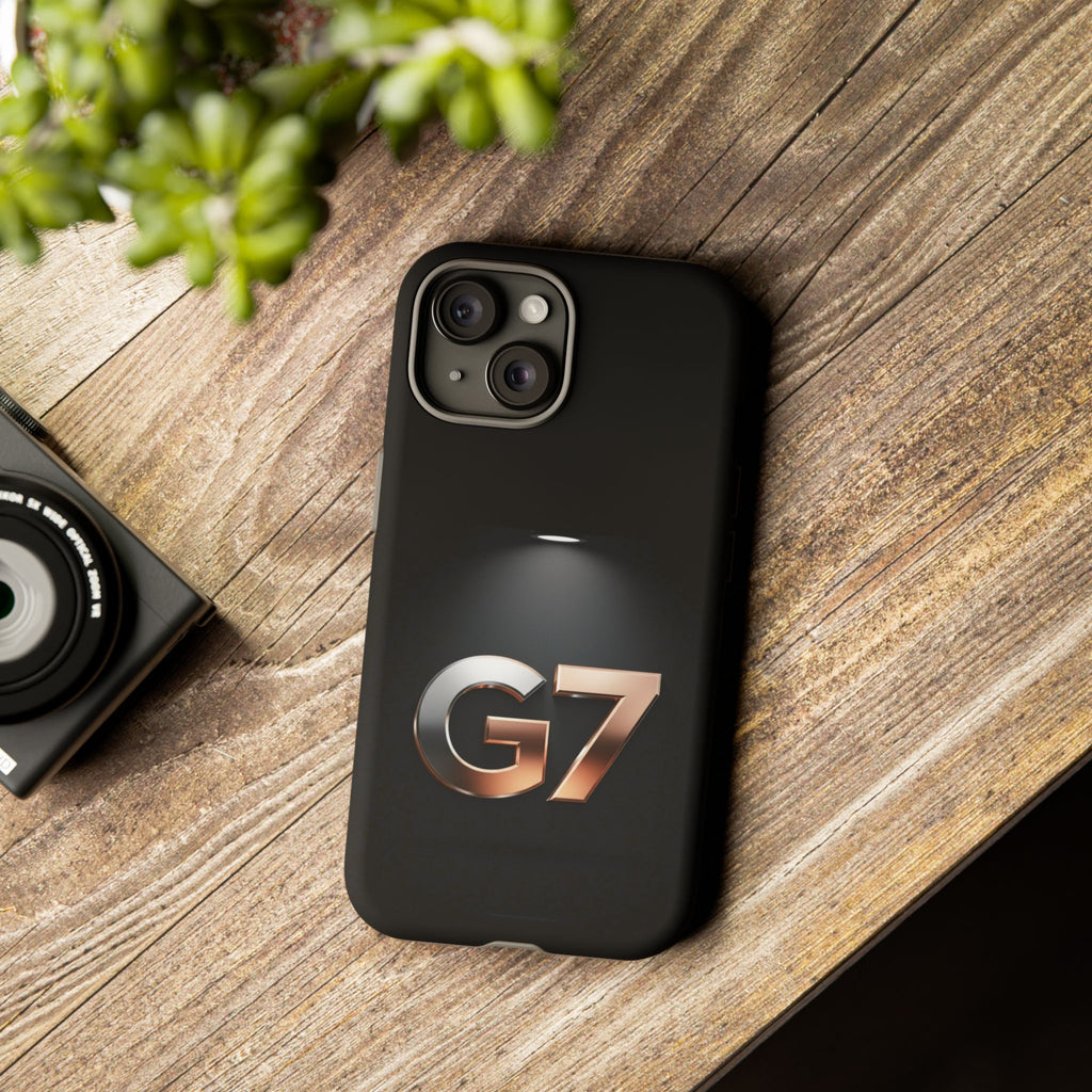 G7 Spotlight Tough Phone Case — Sleek Metallic Logo Protective Cover