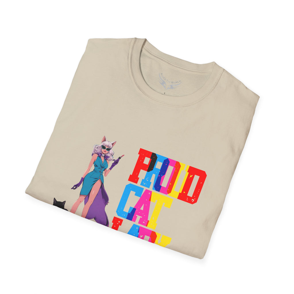 Cat Ladies Are Hot - Change the Narrative" Cat Lady Kitty Parent Tee  - Softstyle T-Shirt