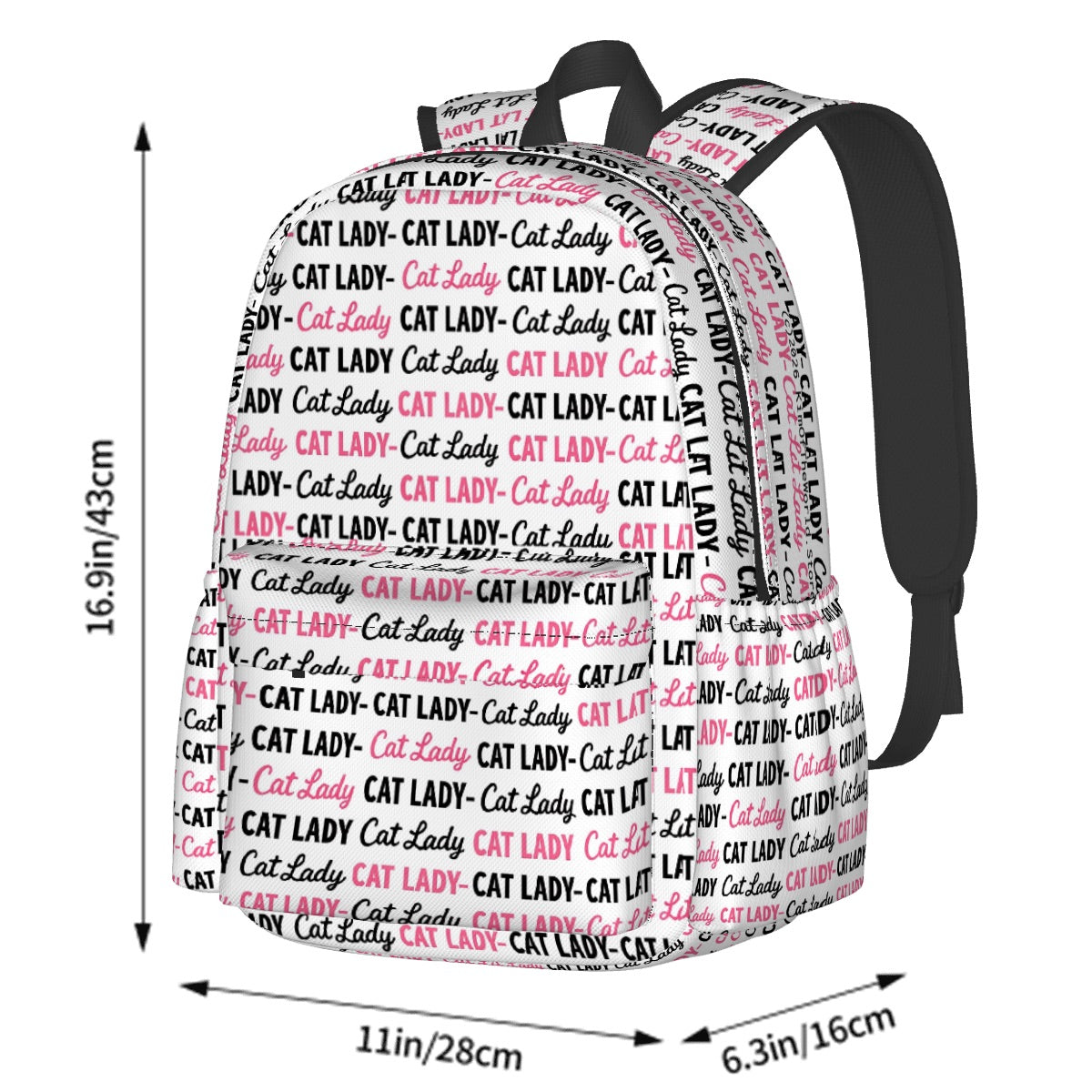 Large Capacity Oxford Backpack with Cloth Side Pockets