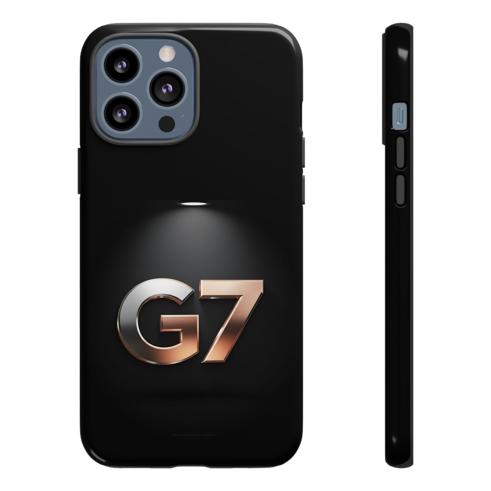 G7 Spotlight Tough Phone Case — Sleek Metallic Logo Protective Cover