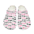 Cat Lady Black and Pink Print Women's Classic EVA Clogs (AOP)