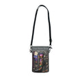 Personalized or Not - 3d Stiletto Black Grey Floral Phone Wallet Handbag