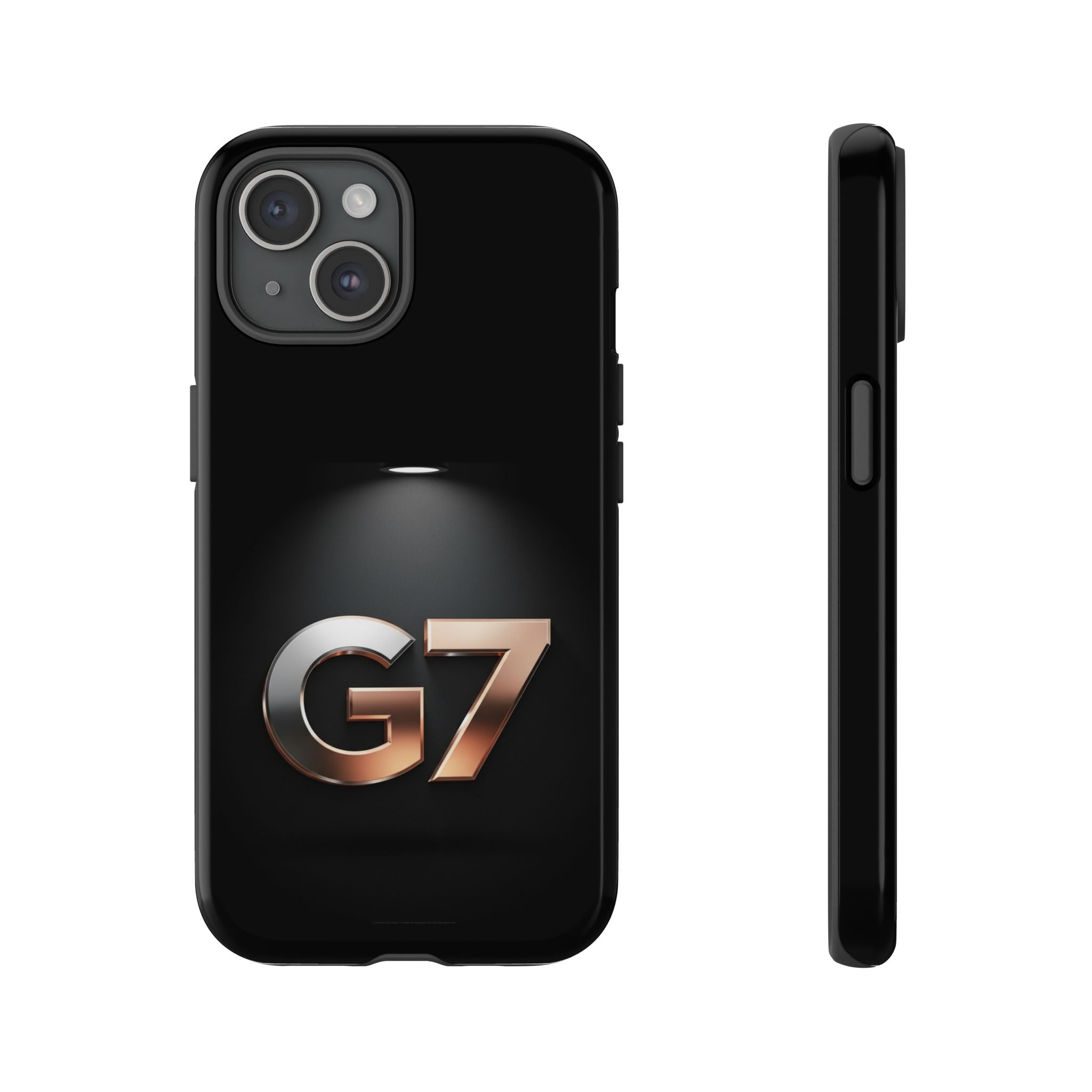 G7 Spotlight Tough Phone Case — Sleek Metallic Logo Protective Cover