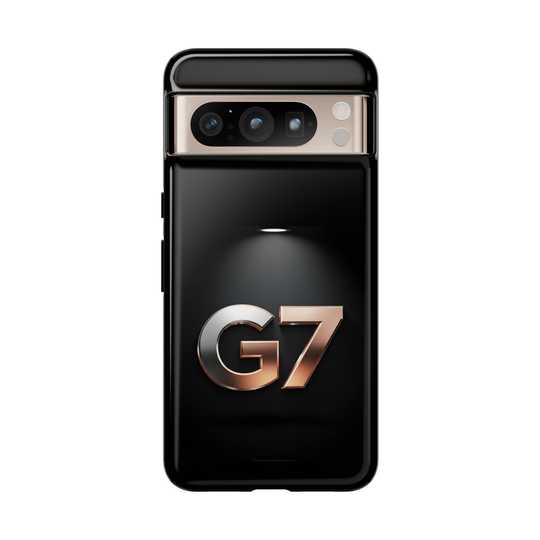 G7 Spotlight Tough Phone Case — Sleek Metallic Logo Protective Cover