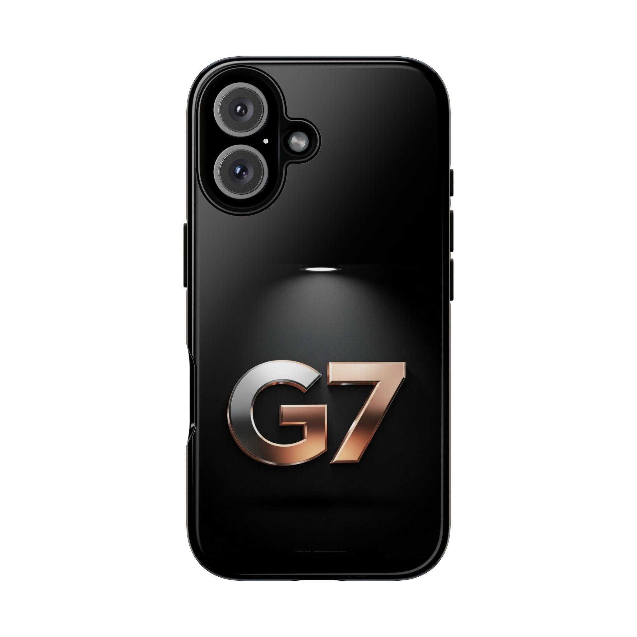 G7 Spotlight Tough Phone Case — Sleek Metallic Logo Protective Cover