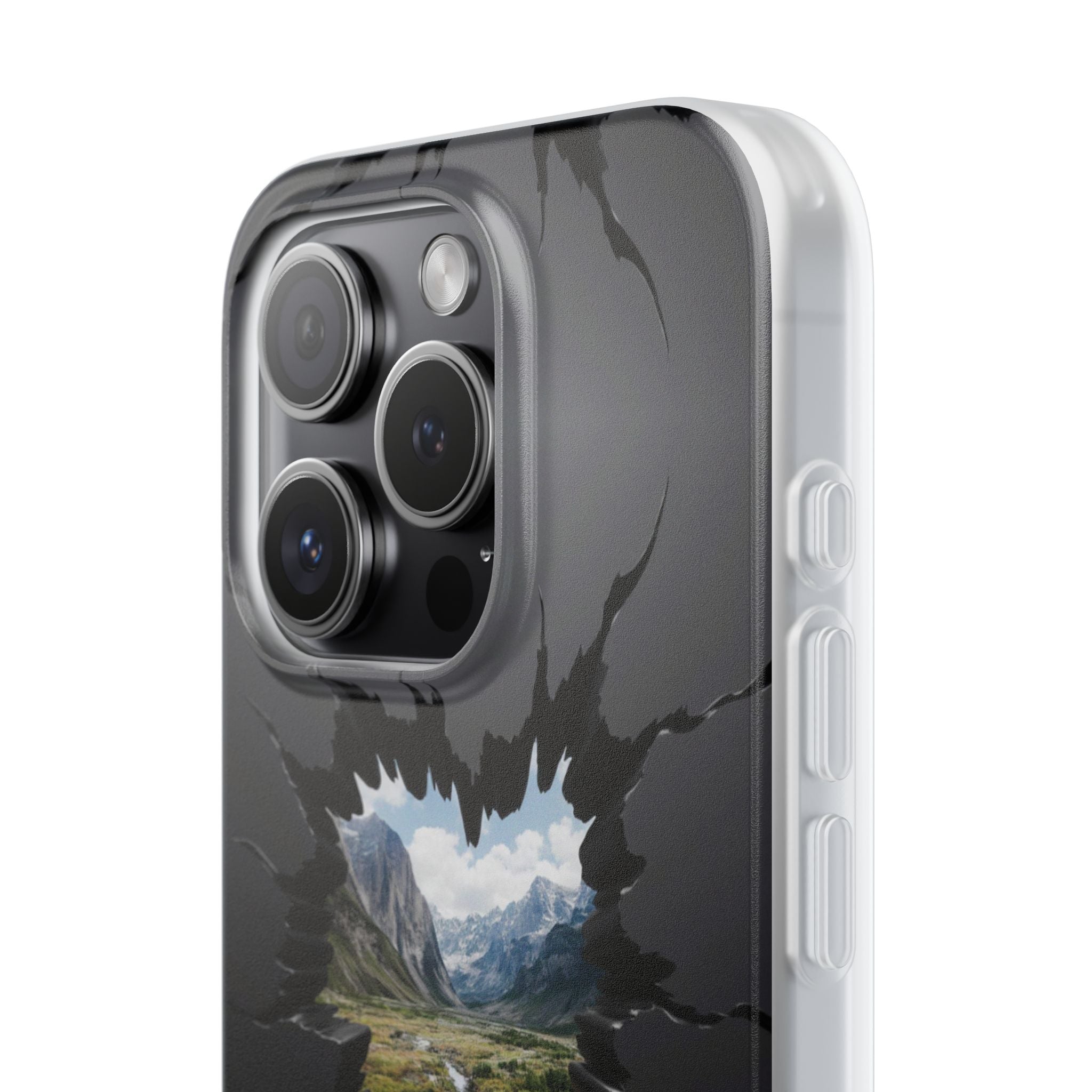 Mystic Mountain Break-Out Window Phone Case - Surreal Art Flexi Case
