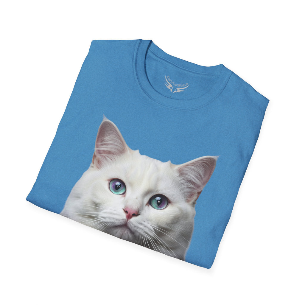 Grey and White Kitty Cat Parent Tee  - Softstyle T-Shirt