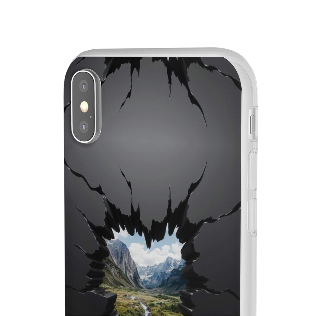Mystic Mountain Break-Out Window Phone Case - Surreal Art Flexi Case