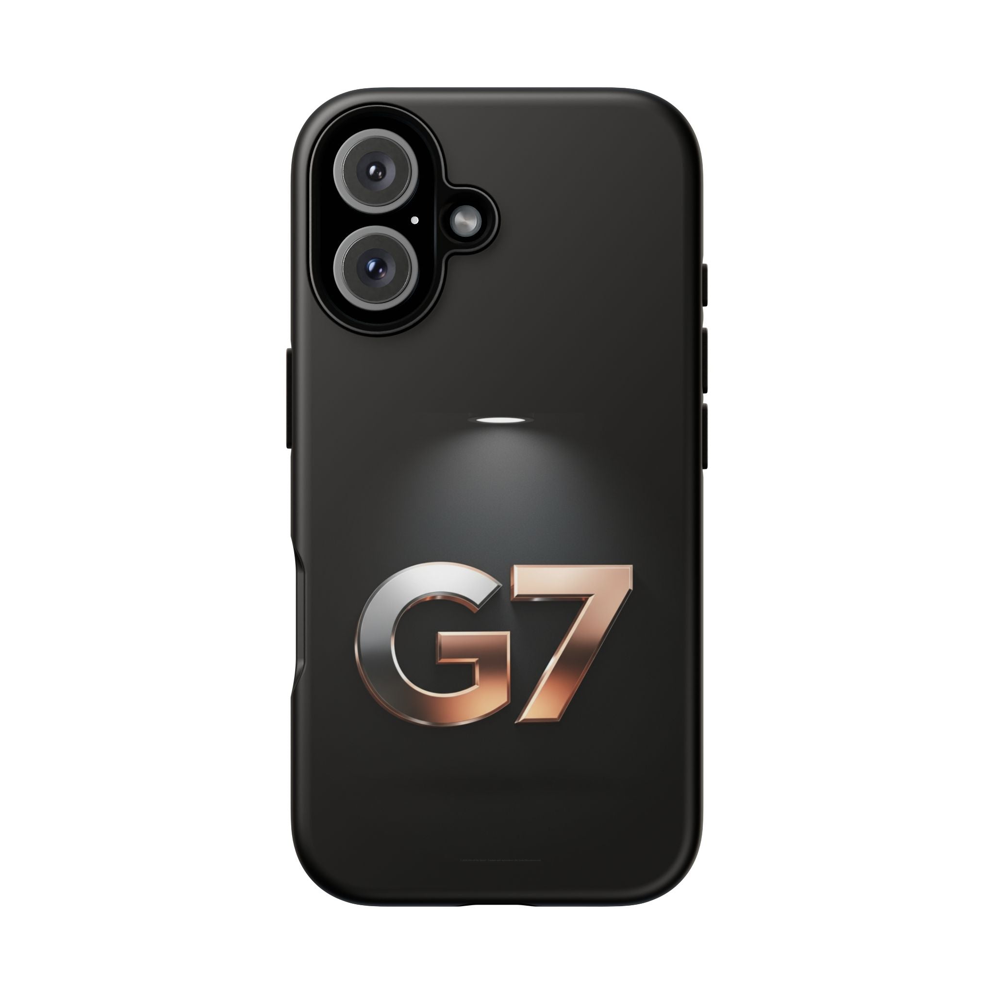 G7 Spotlight Tough Phone Case — Sleek Metallic Logo Protective Cover