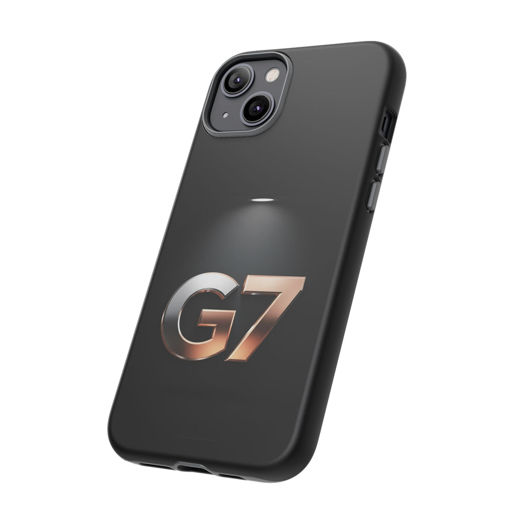 G7 Spotlight Tough Phone Case — Sleek Metallic Logo Protective Cover