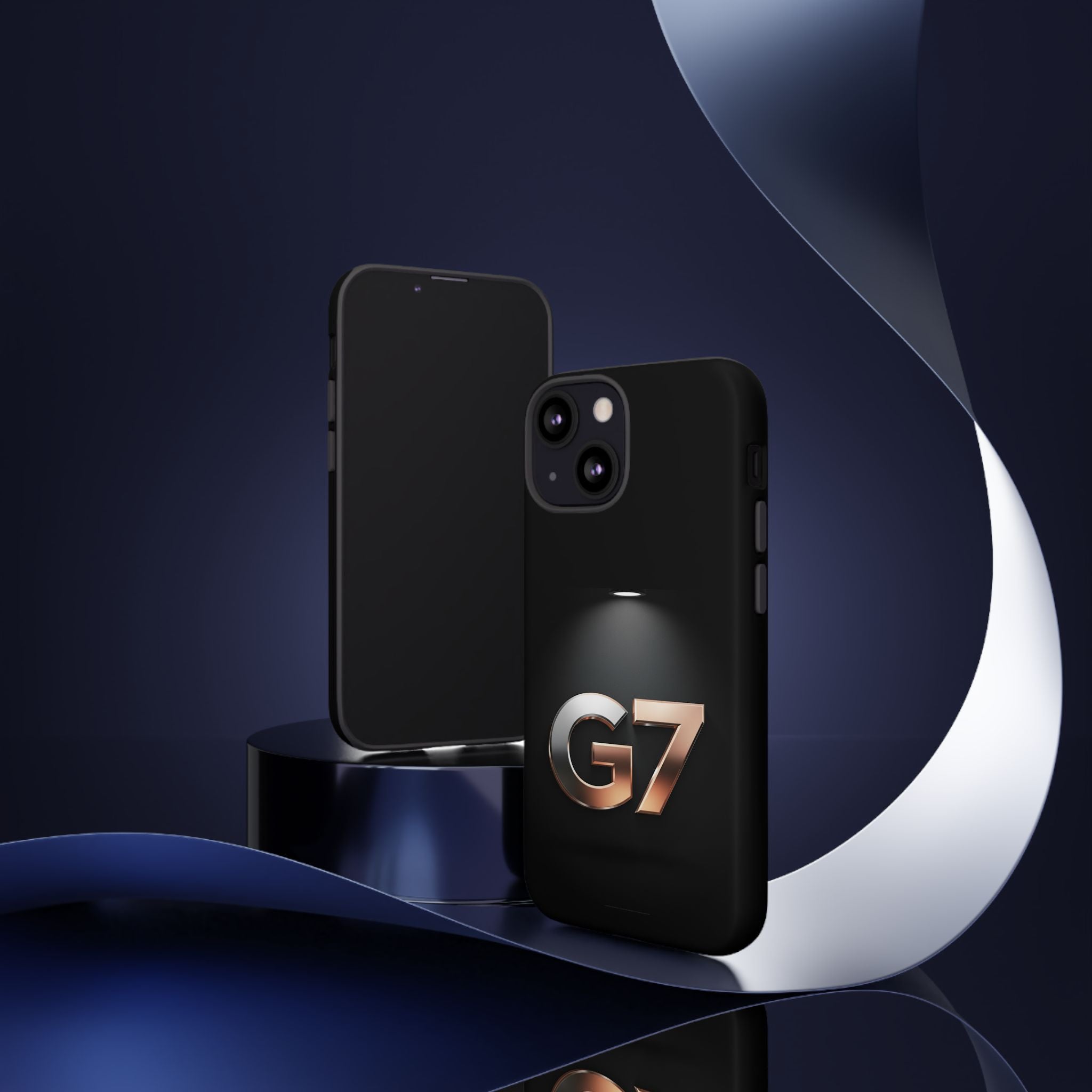 G7 Spotlight Tough Phone Case — Sleek Metallic Logo Protective Cover