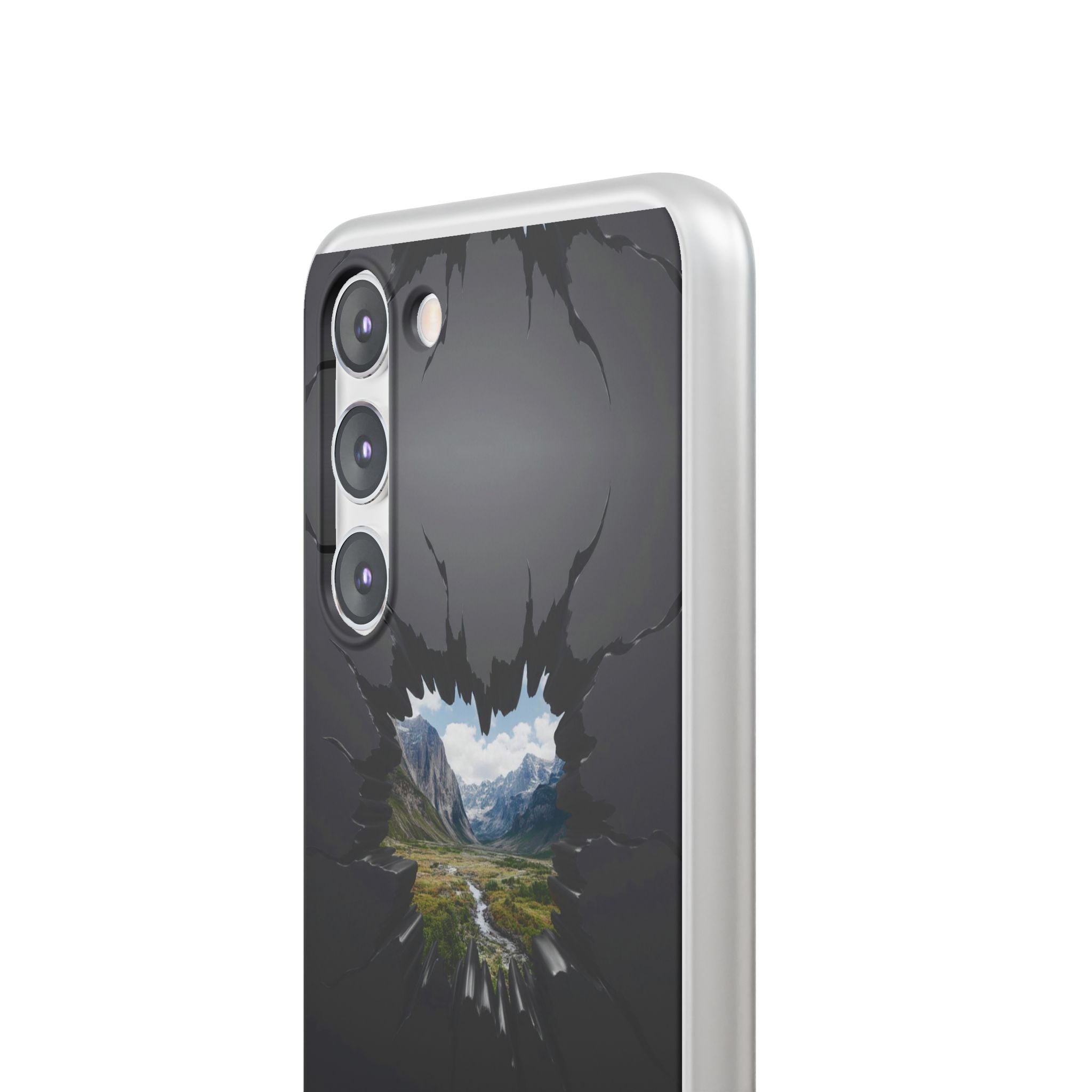 Mystic Mountain Break-Out Window Phone Case - Surreal Art Flexi Case