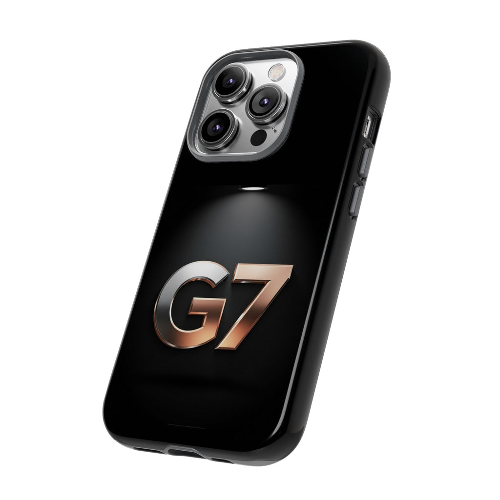 G7 Spotlight Tough Phone Case — Sleek Metallic Logo Protective Cover