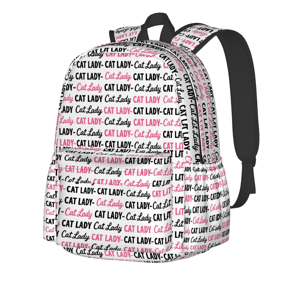 Large Capacity Oxford Backpack with Cloth Side Pockets