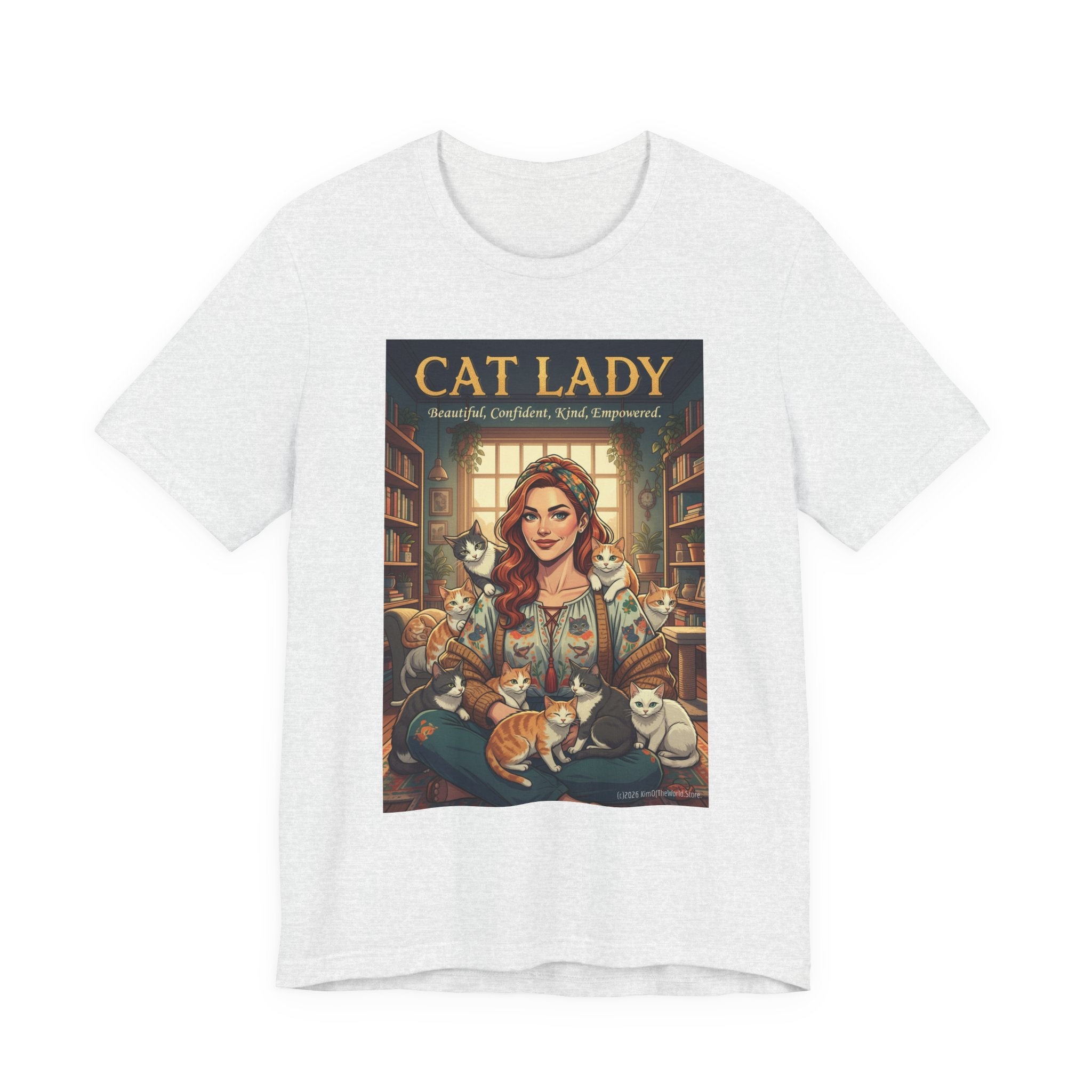 "Cat Lady - Empowered" Tee —   Cute Catgirl T-Shirt