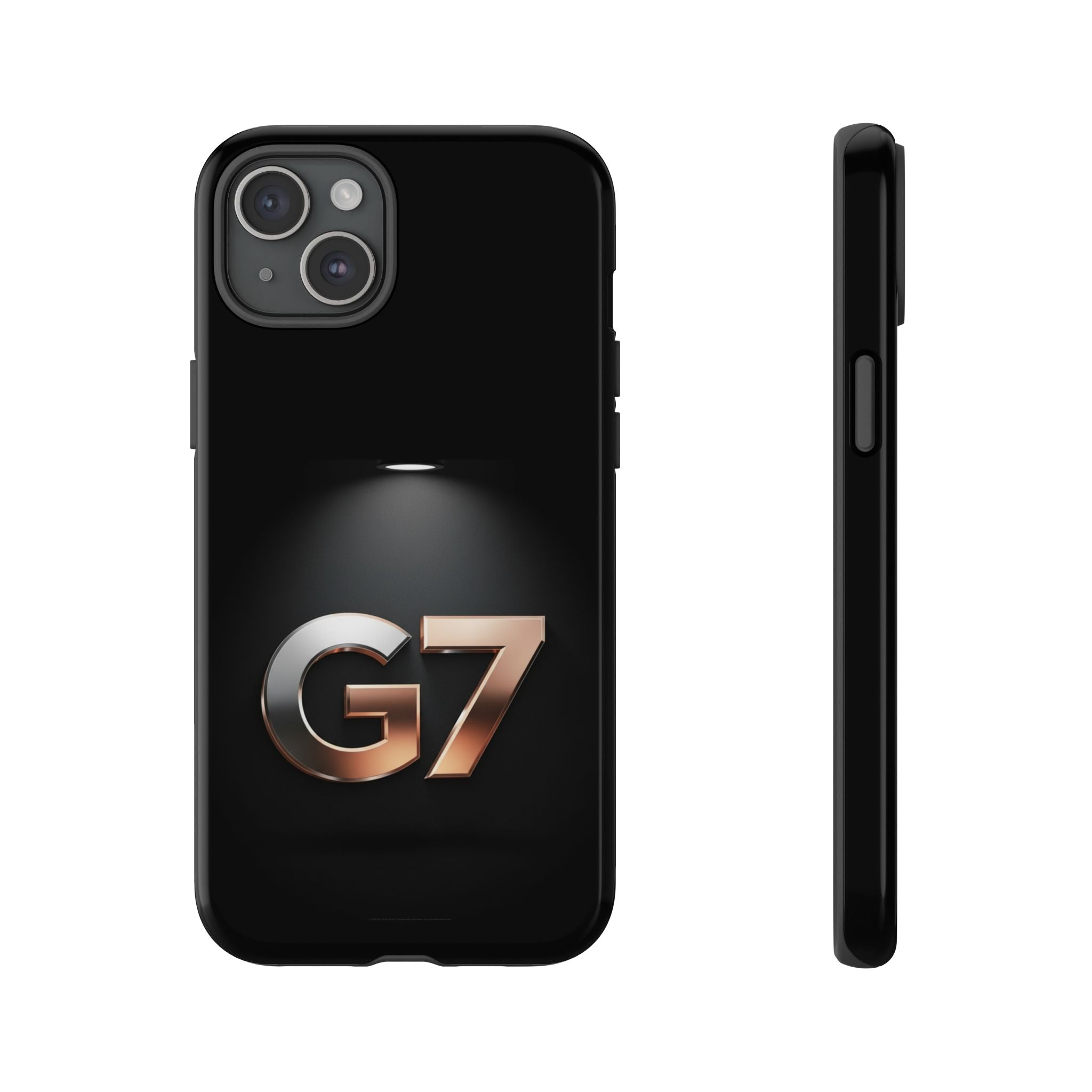 G7 Spotlight Tough Phone Case — Sleek Metallic Logo Protective Cover