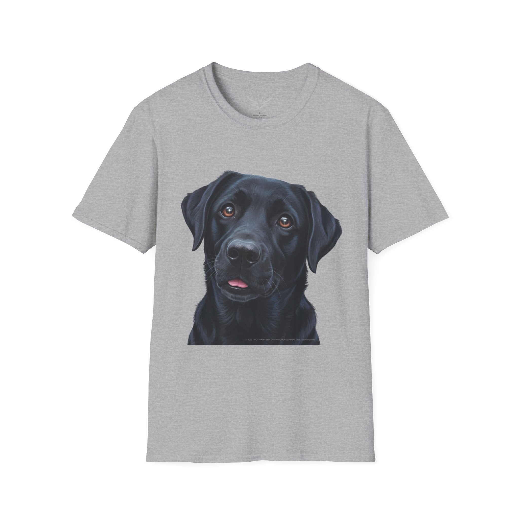 Black Labrador Retriever Dog Lab Parent Tee  - Softstyle T-Shirt
