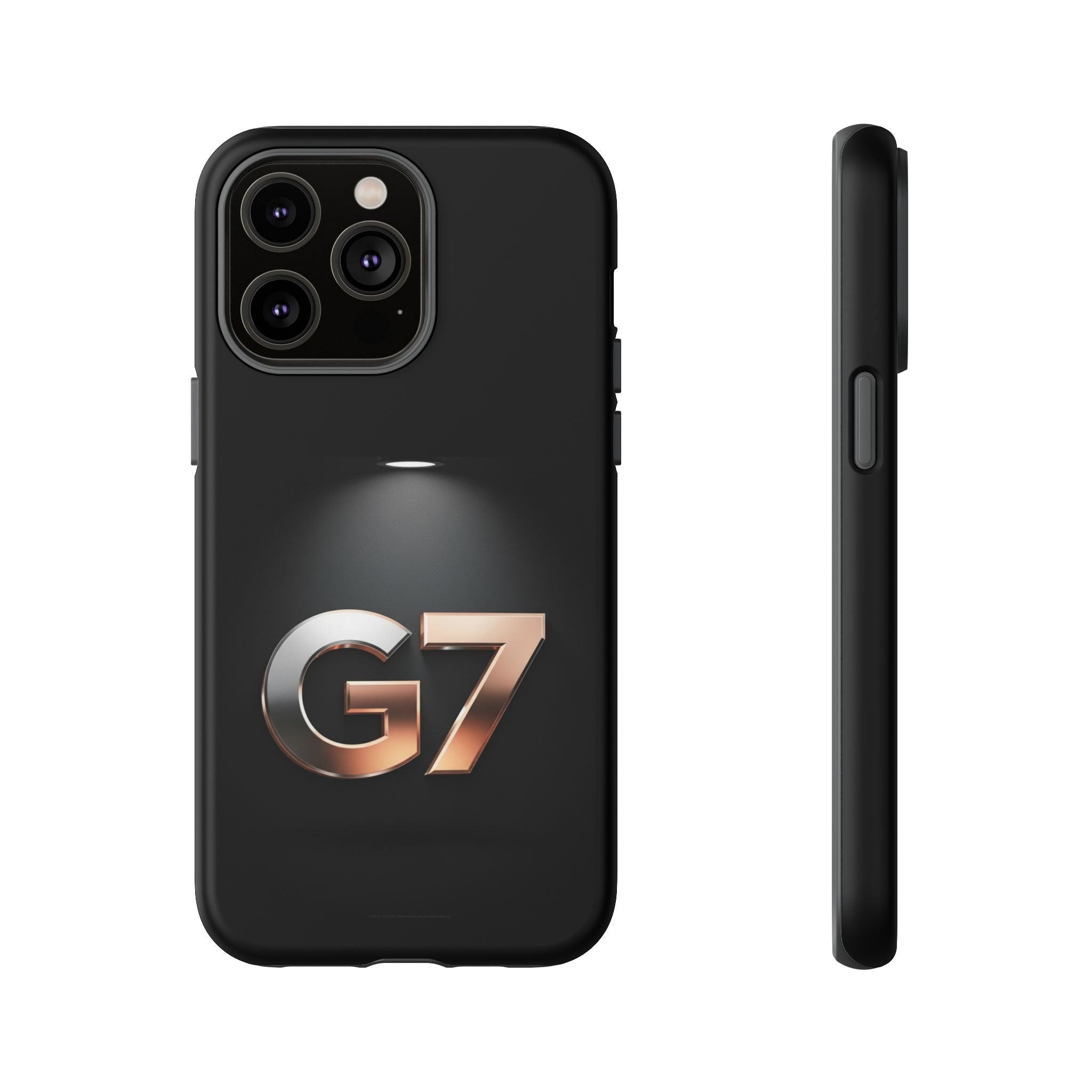 G7 Spotlight Tough Phone Case — Sleek Metallic Logo Protective Cover