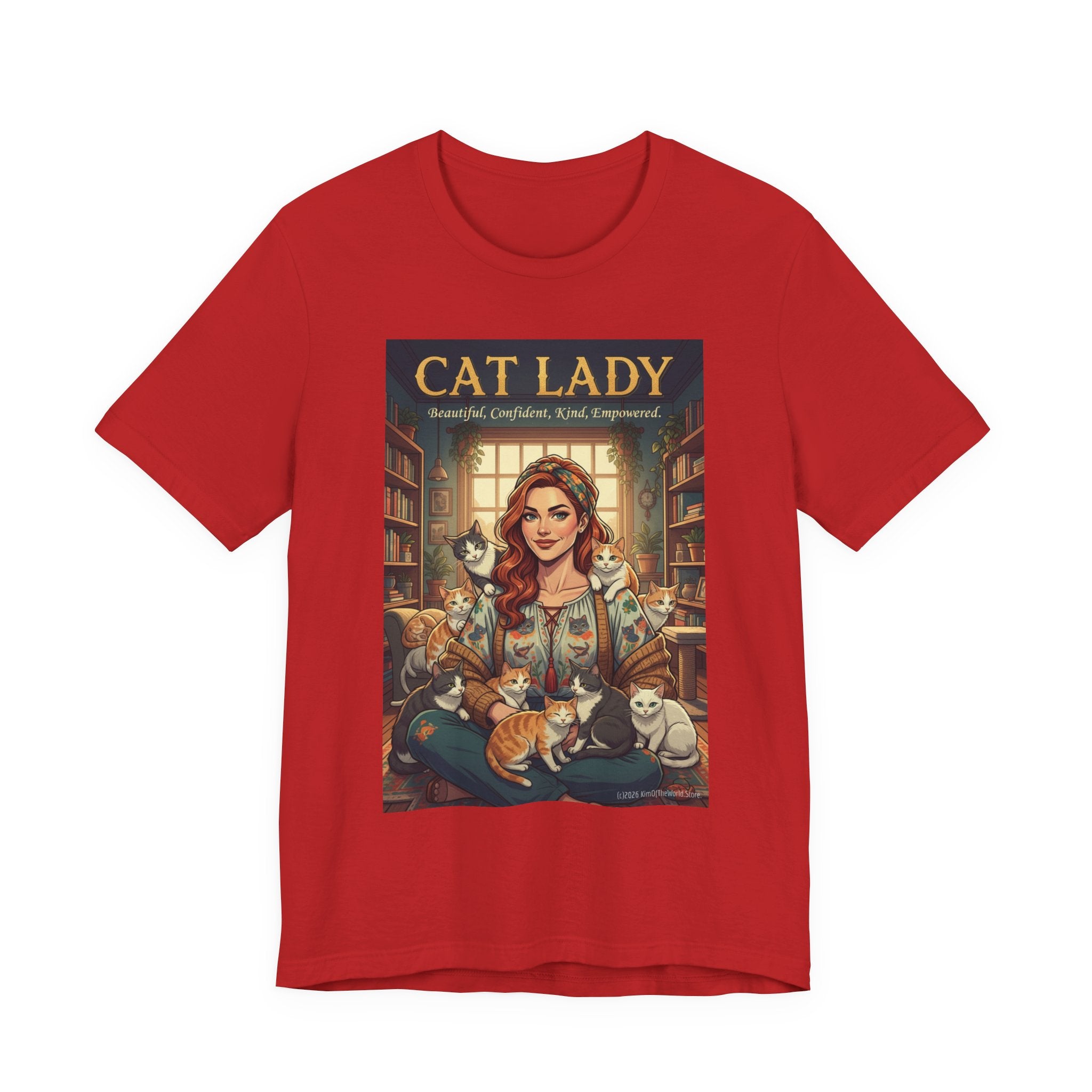 "Cat Lady - Empowered" Tee —   Cute Catgirl T-Shirt