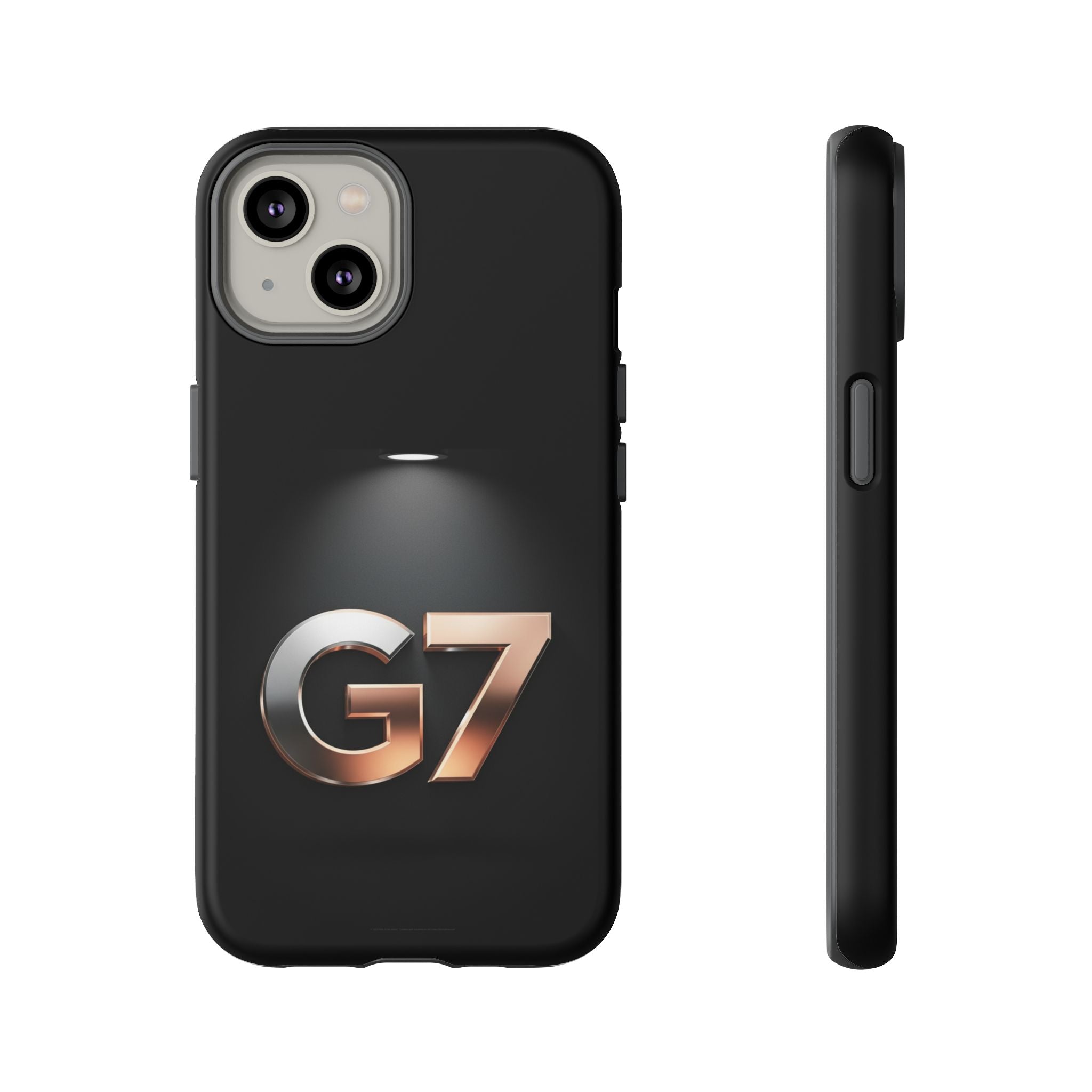 G7 Spotlight Tough Phone Case — Sleek Metallic Logo Protective Cover