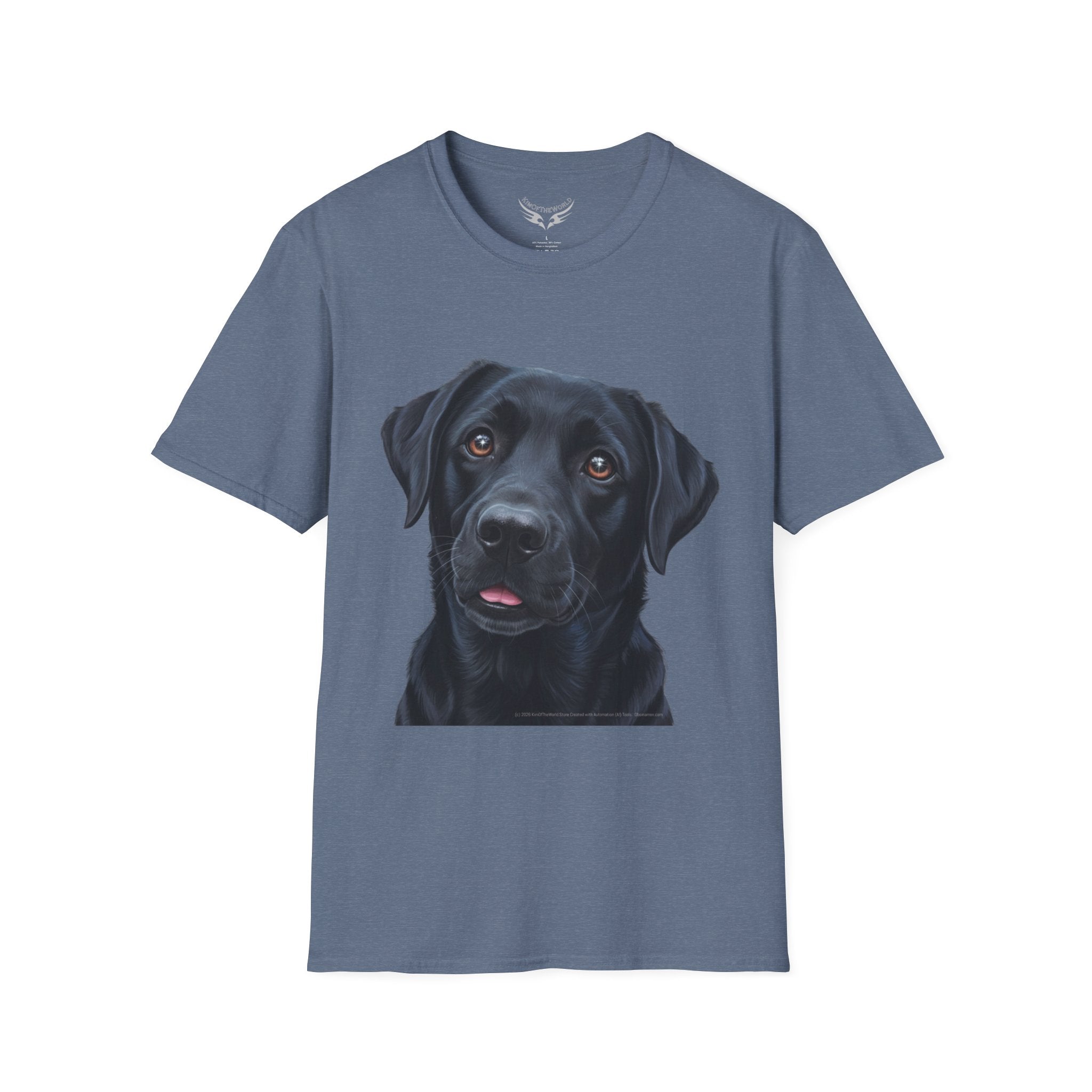 Black Labrador Retriever Dog Lab Parent Tee  - Softstyle T-Shirt