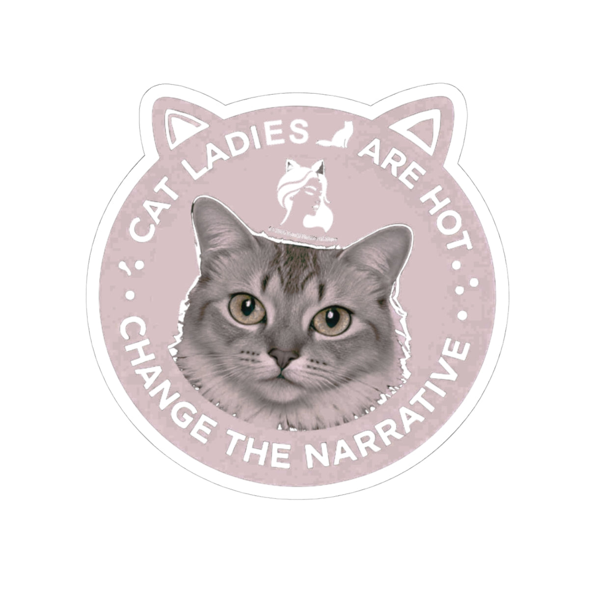 Cute Cat Kiss-Cut Vinyl Sticker