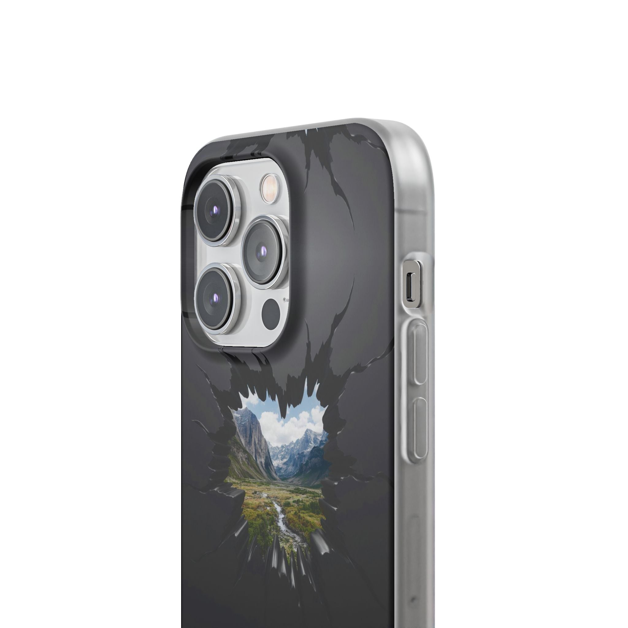 Mystic Mountain Break-Out Window Phone Case - Surreal Art Flexi Case