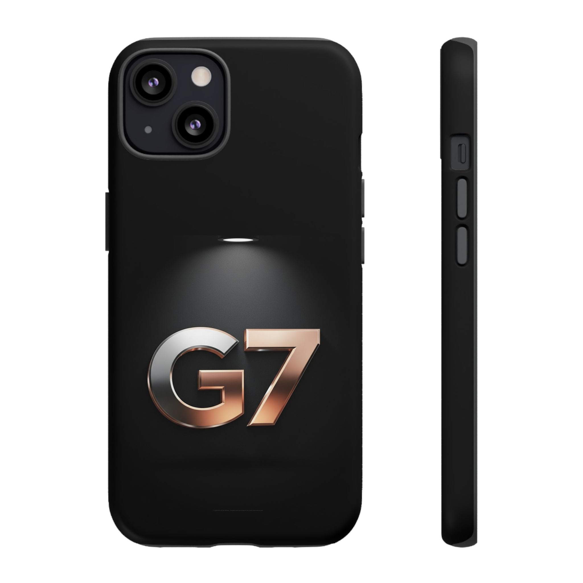 G7 Spotlight Tough Phone Case — Sleek Metallic Logo Protective Cover