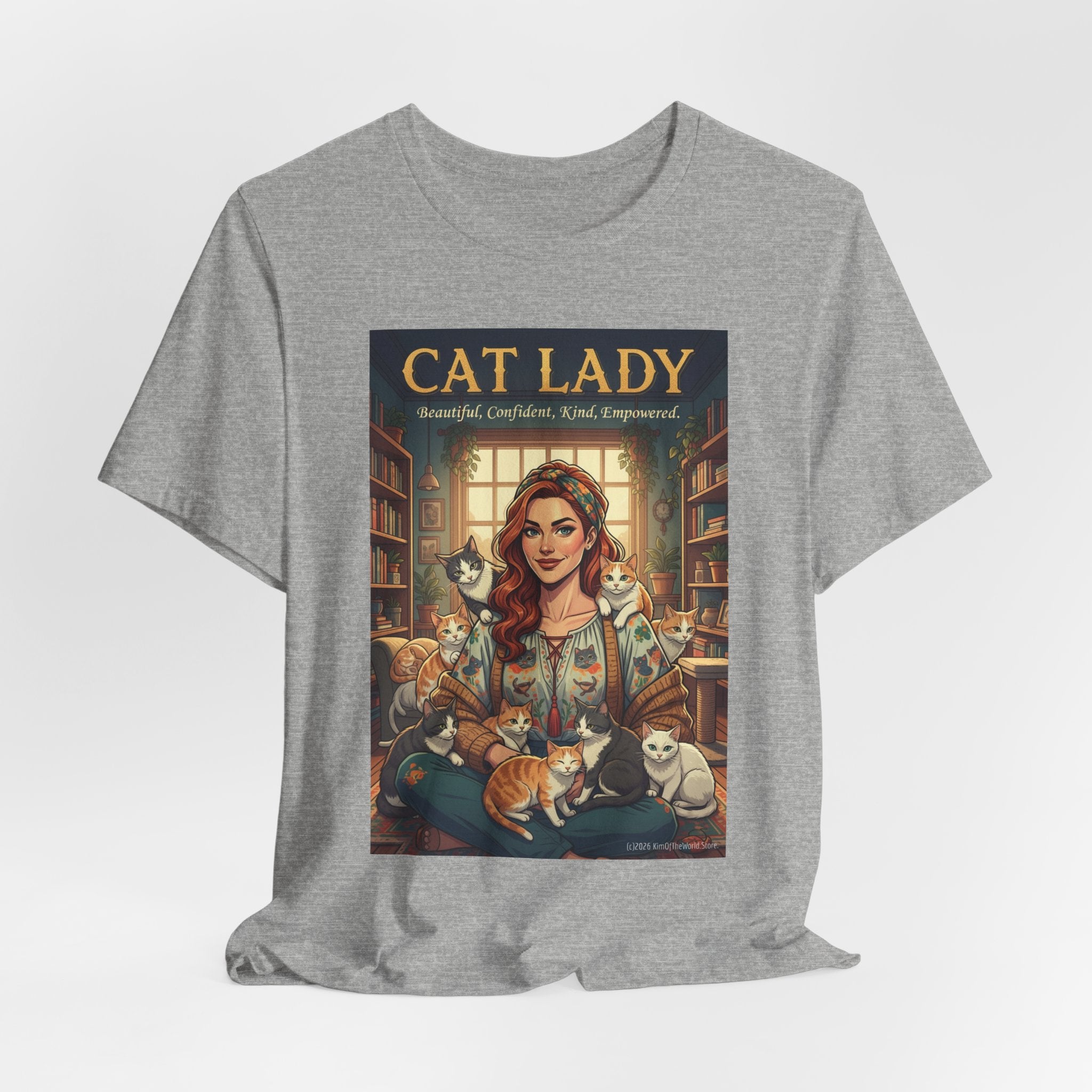 "Cat Lady - Empowered" Tee —   Cute Catgirl T-Shirt