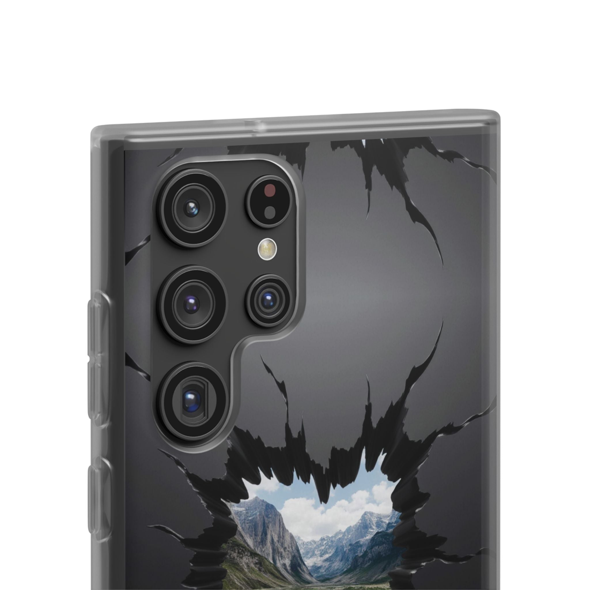 Mystic Mountain Break-Out Window Phone Case - Surreal Art Flexi Case
