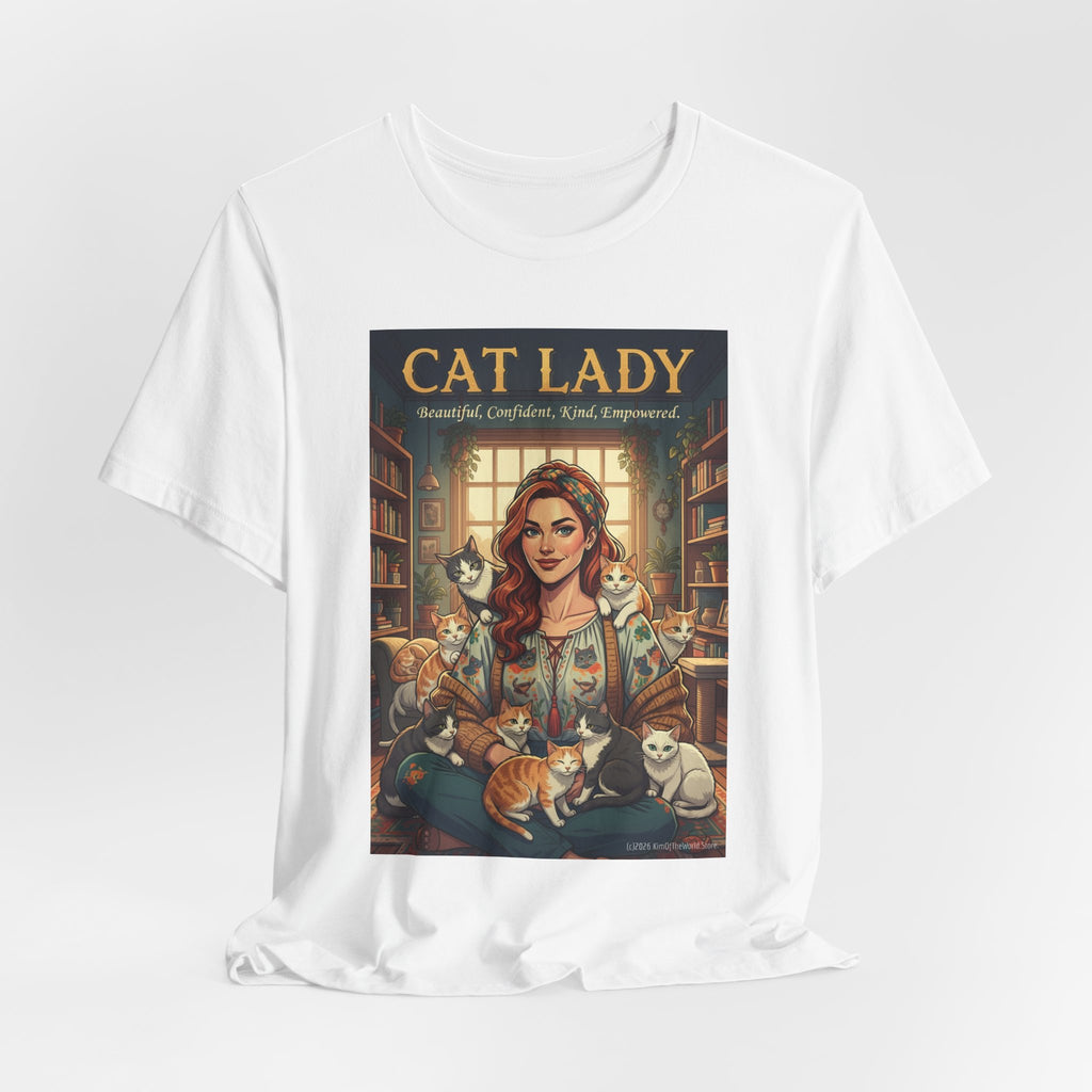 "Cat Lady - Empowered" Tee —   Cute Catgirl T-Shirt