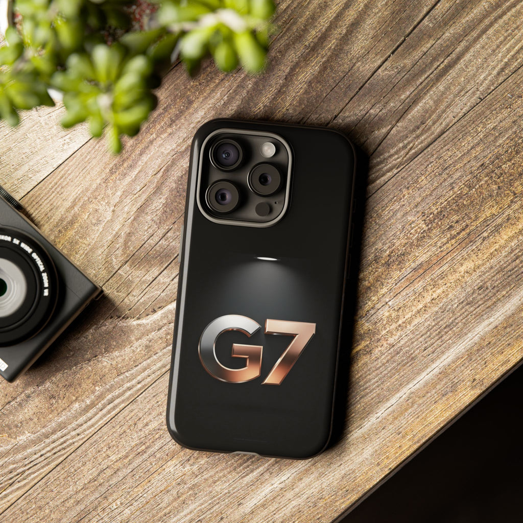 G7 Spotlight Tough Phone Case — Sleek Metallic Logo Protective Cover