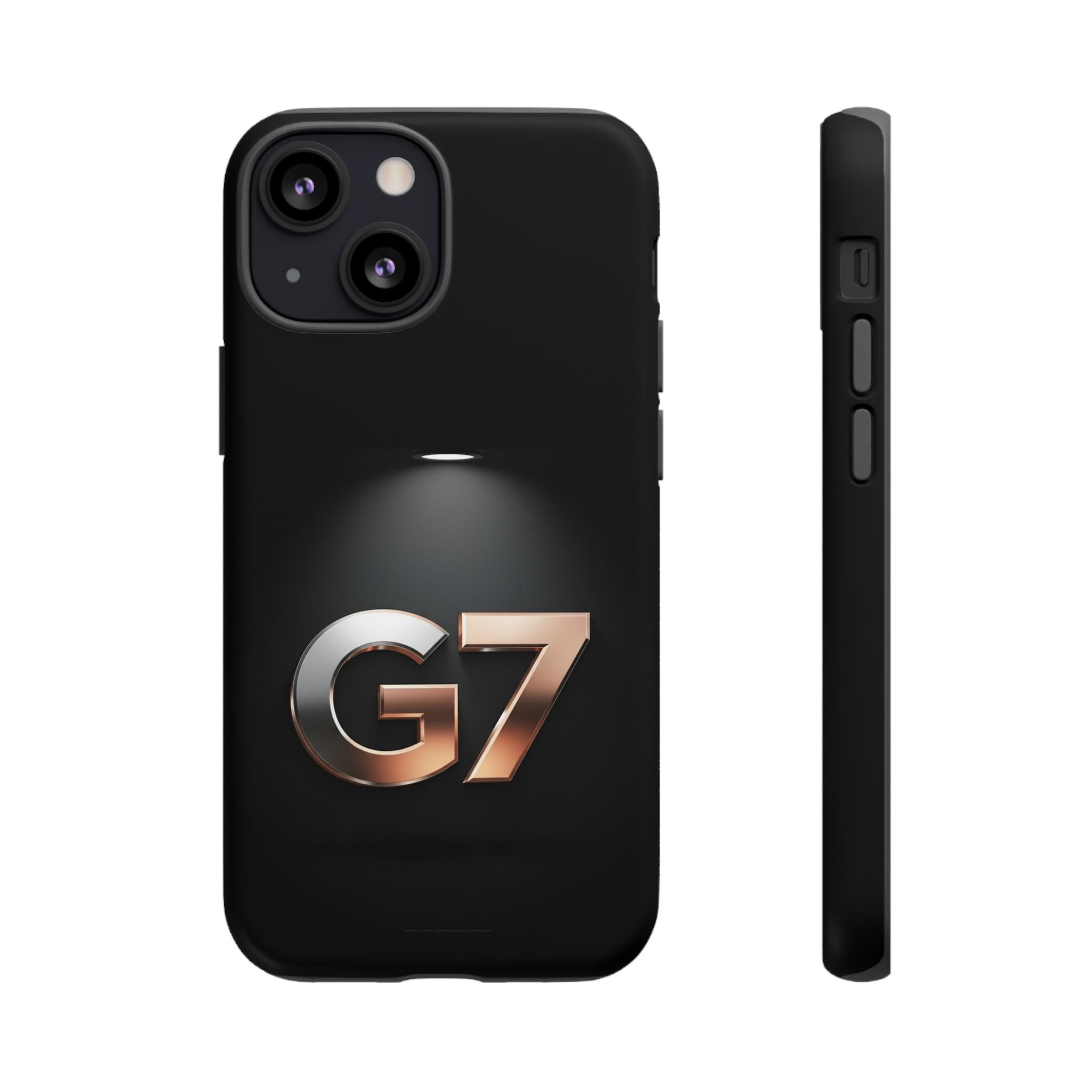 G7 Spotlight Tough Phone Case — Sleek Metallic Logo Protective Cover