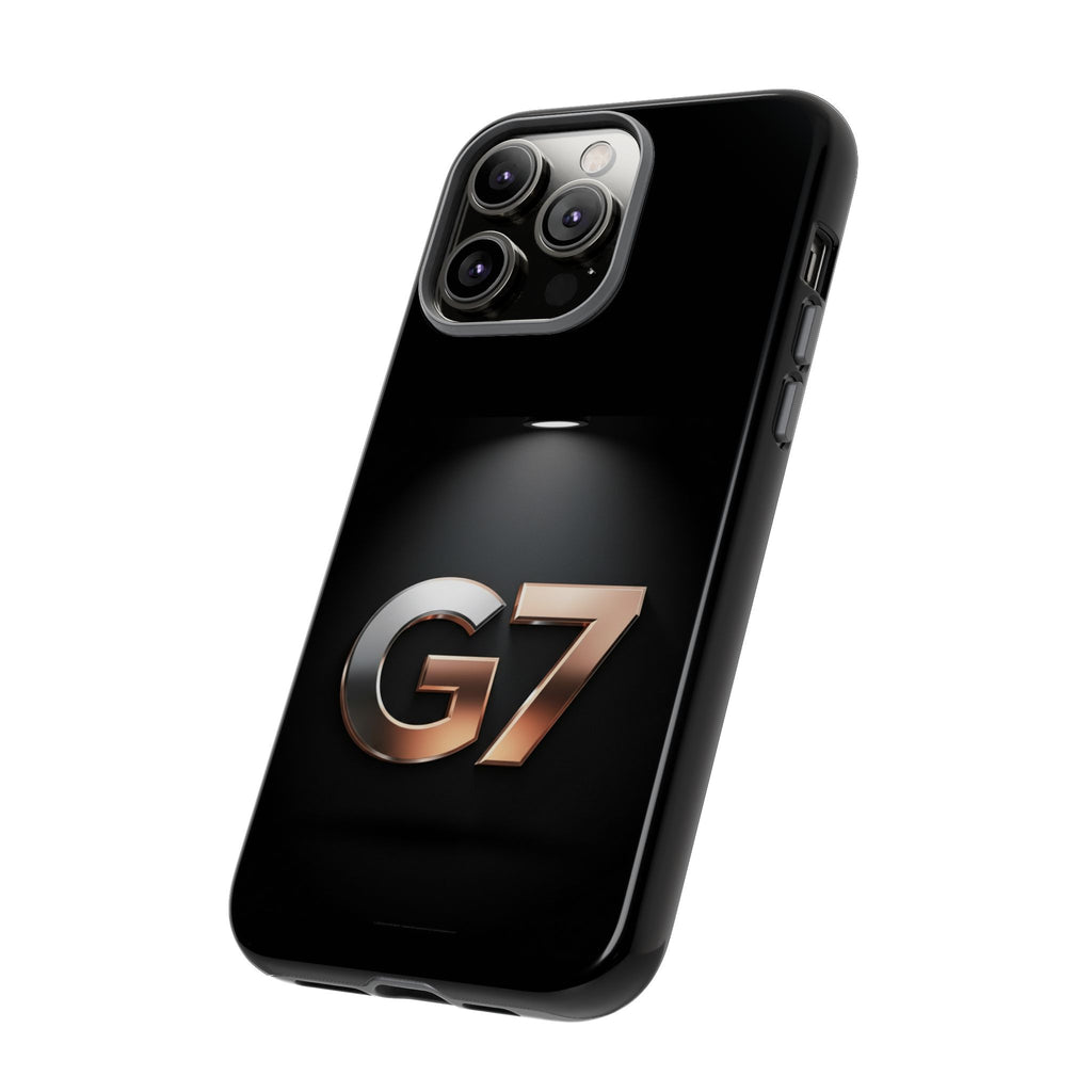G7 Spotlight Tough Phone Case — Sleek Metallic Logo Protective Cover