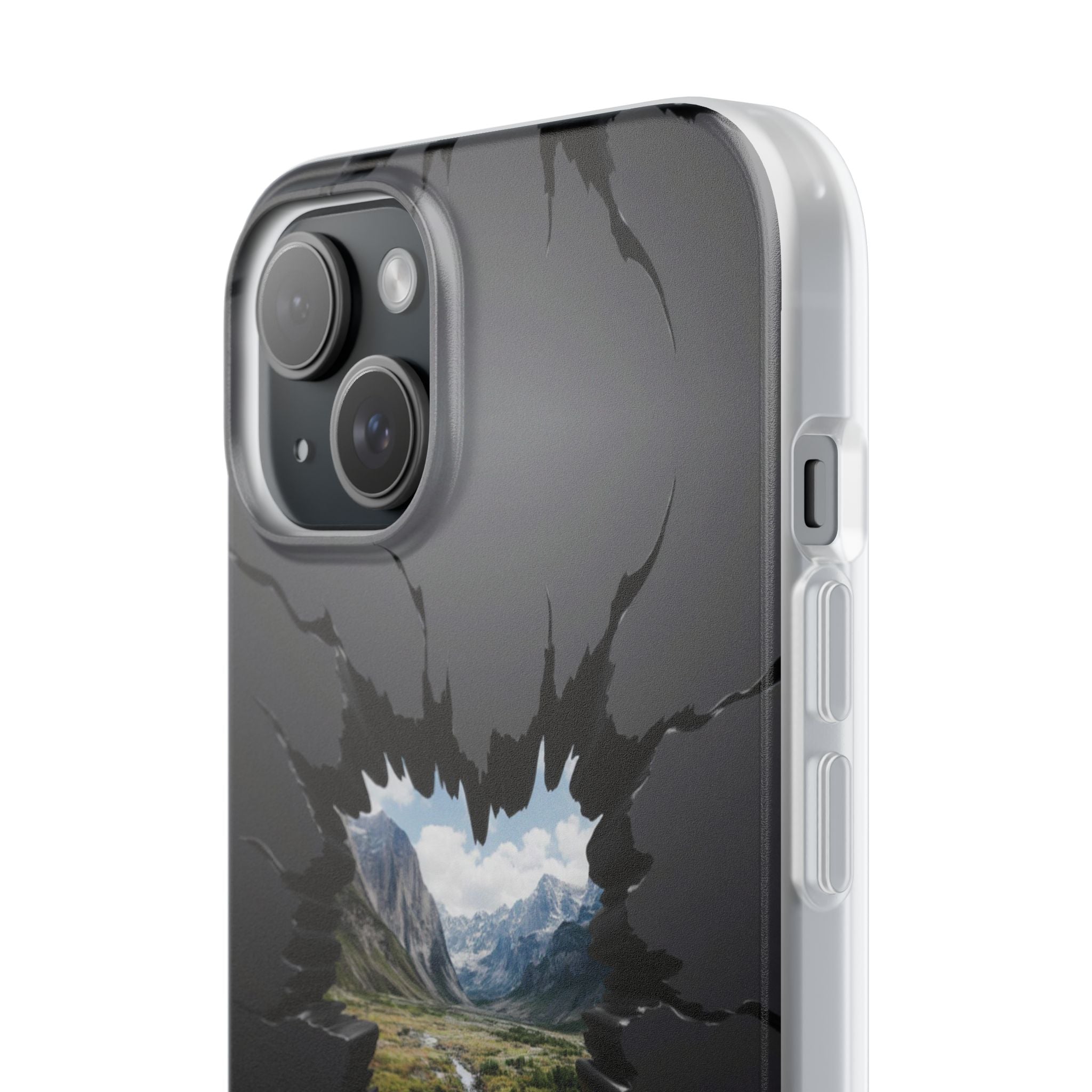 Mystic Mountain Break-Out Window Phone Case - Surreal Art Flexi Case