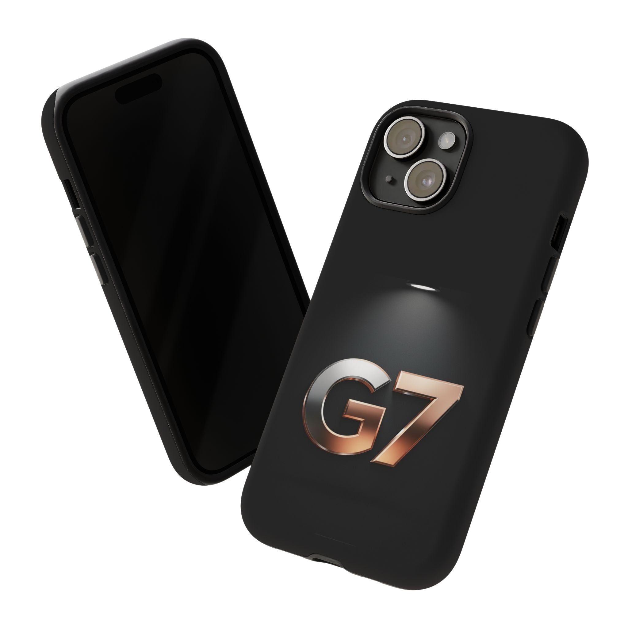 G7 Spotlight Tough Phone Case — Sleek Metallic Logo Protective Cover