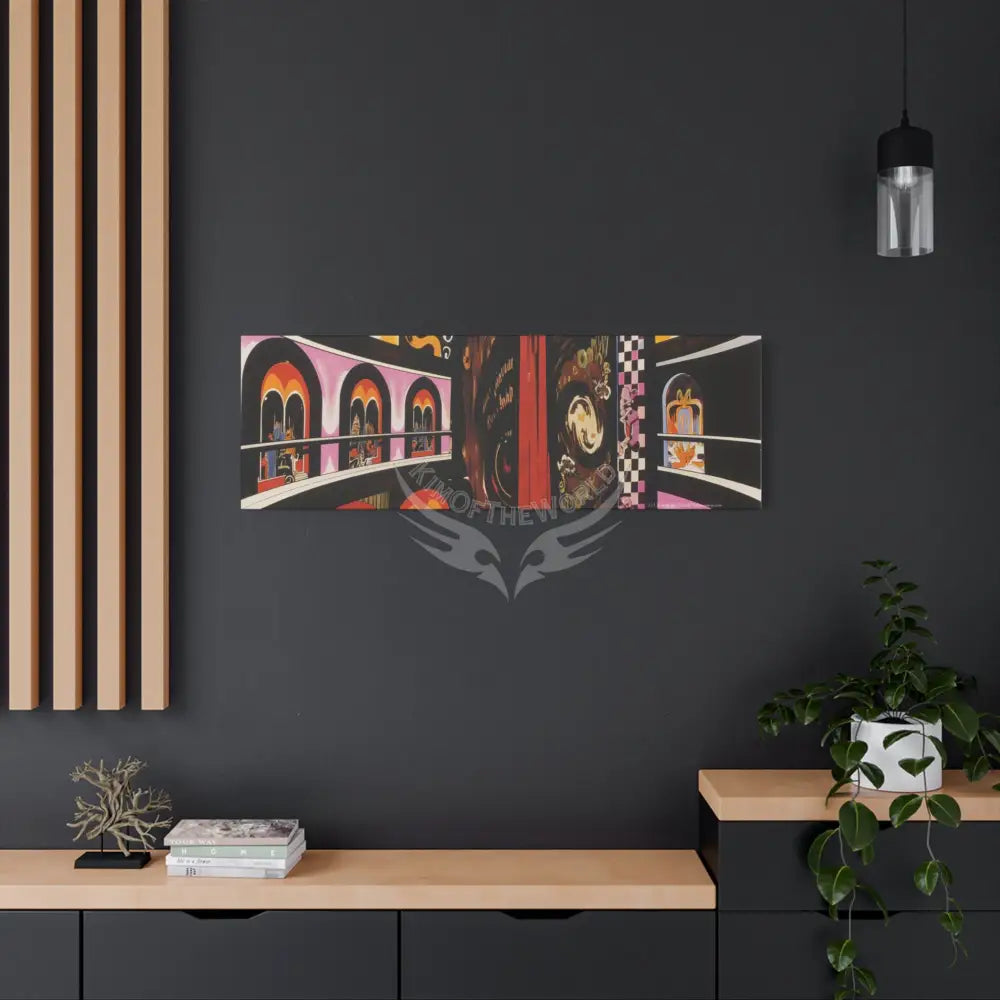Abstract Architecture Magic Window Canvas Print — Surreal Cozy Room Wall Art Canvas