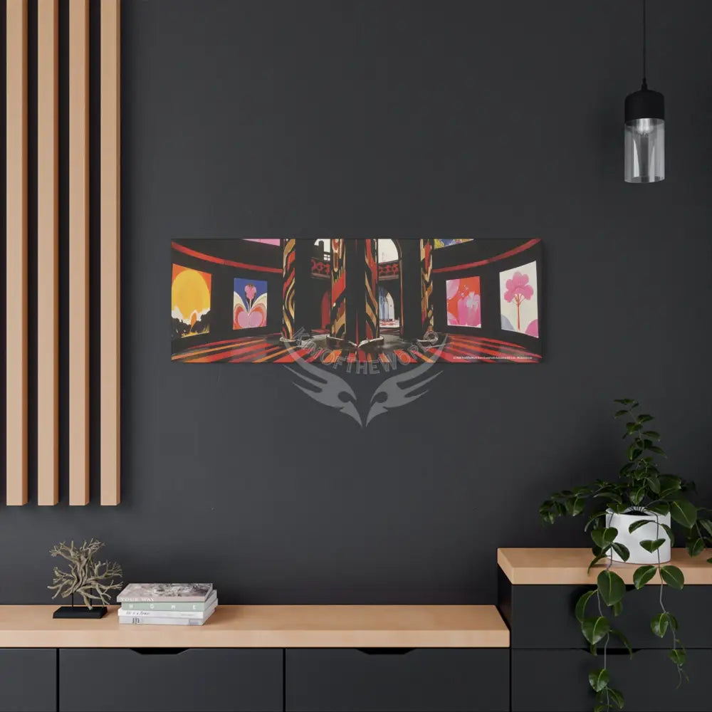 Abstract Architecture Magic Window Canvas Print — Surreal Cozy Room Wall Art Canvas