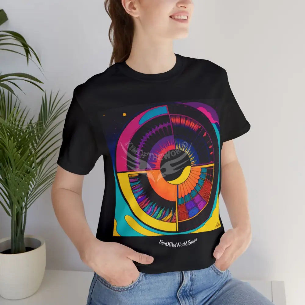 Abstract Mandala T-Shirt — Colorful Graphic Tee T-Shirt
