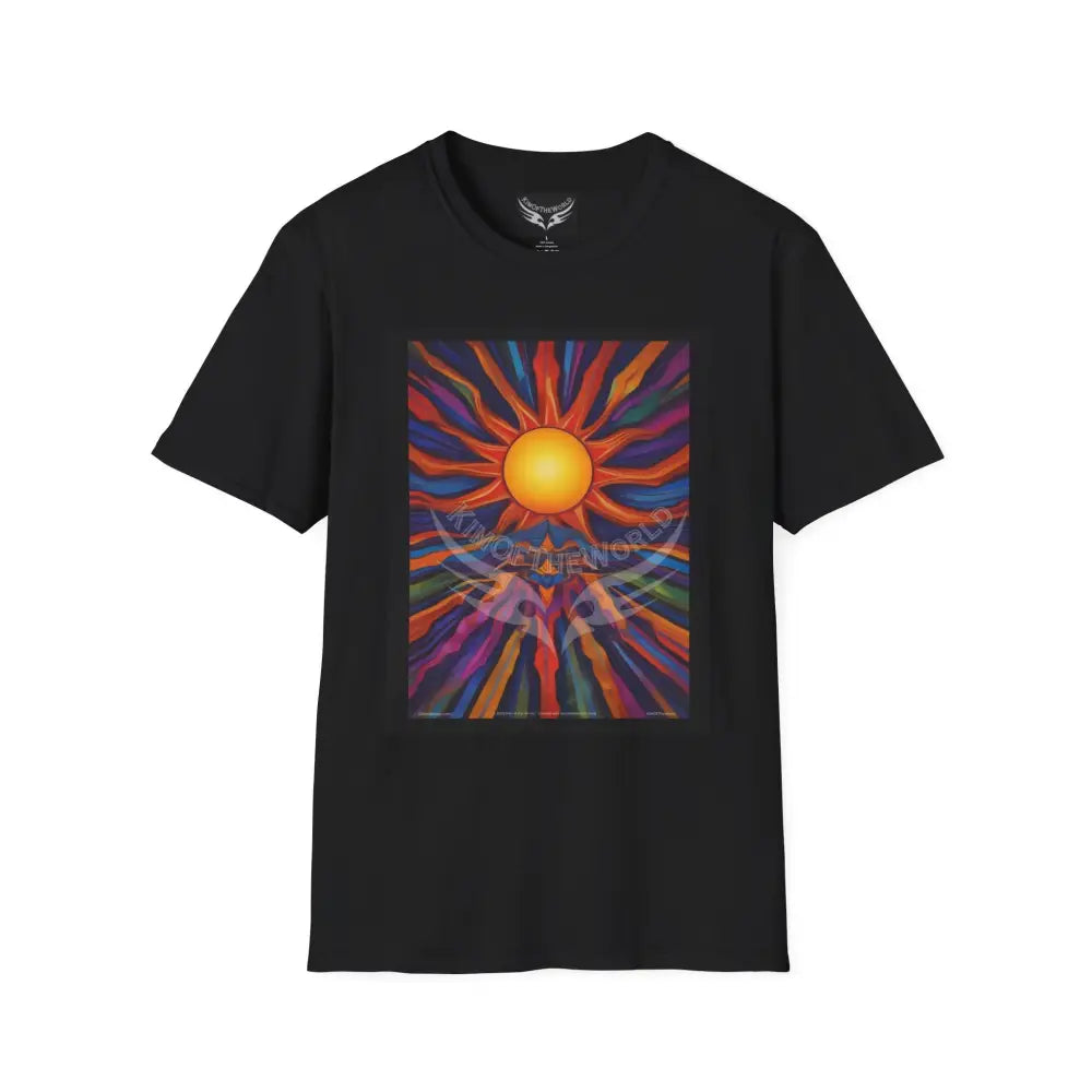 Abstract Sun - Softstyle T-Shirt Black / XS T-Shirt