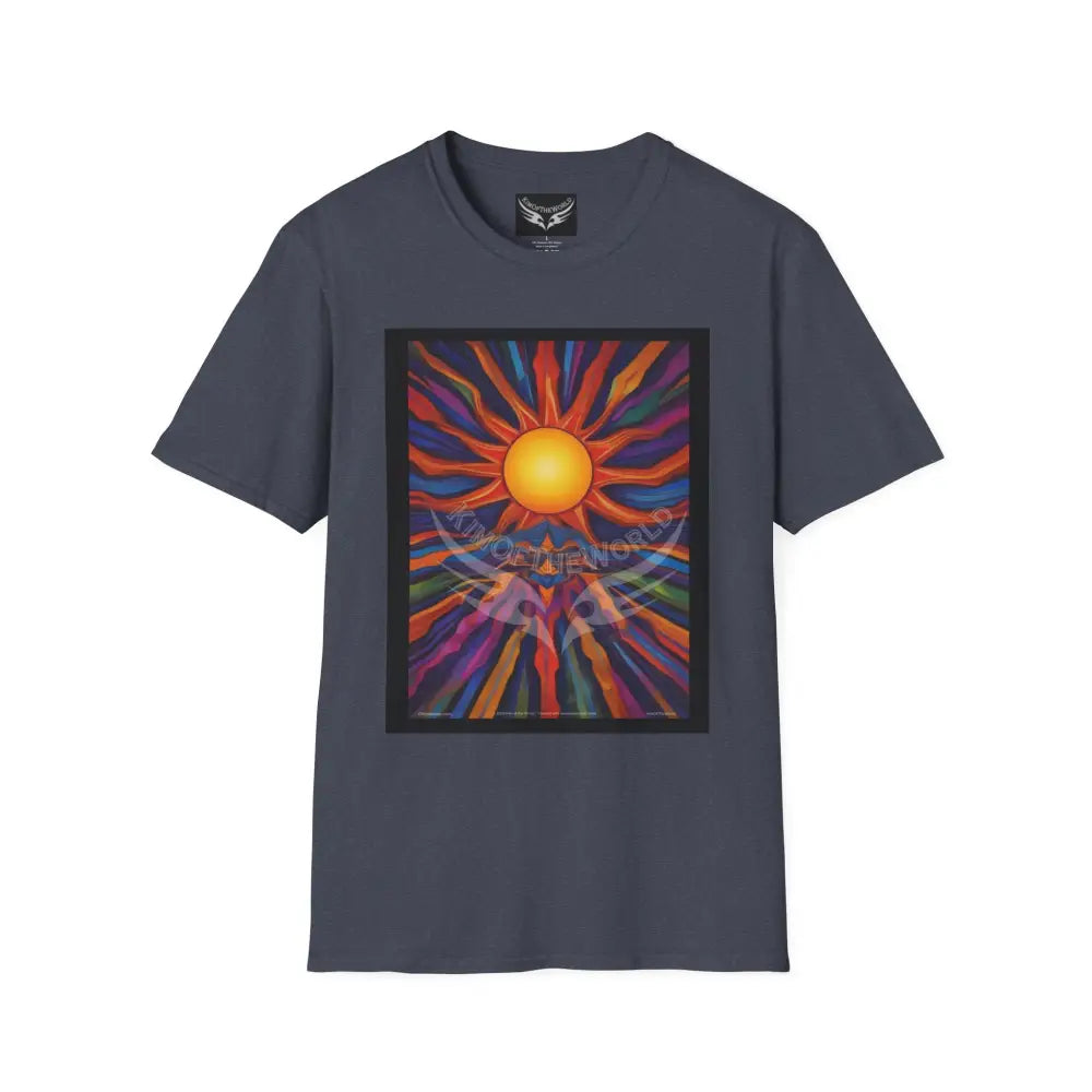 Abstract Sun - Softstyle T-Shirt Heather Navy / XS T-Shirt
