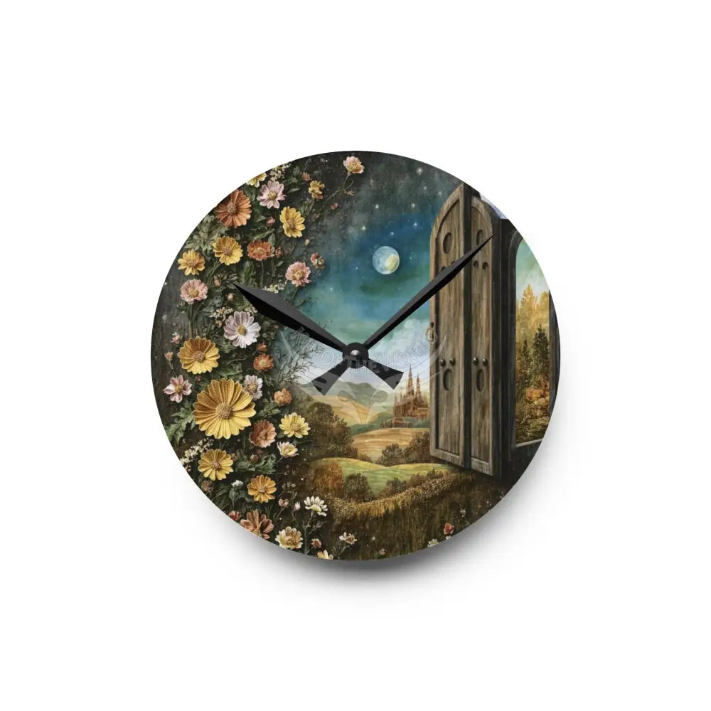 Acrylic Wall Clock 8’’ × 8’’ (Round) Home Decor